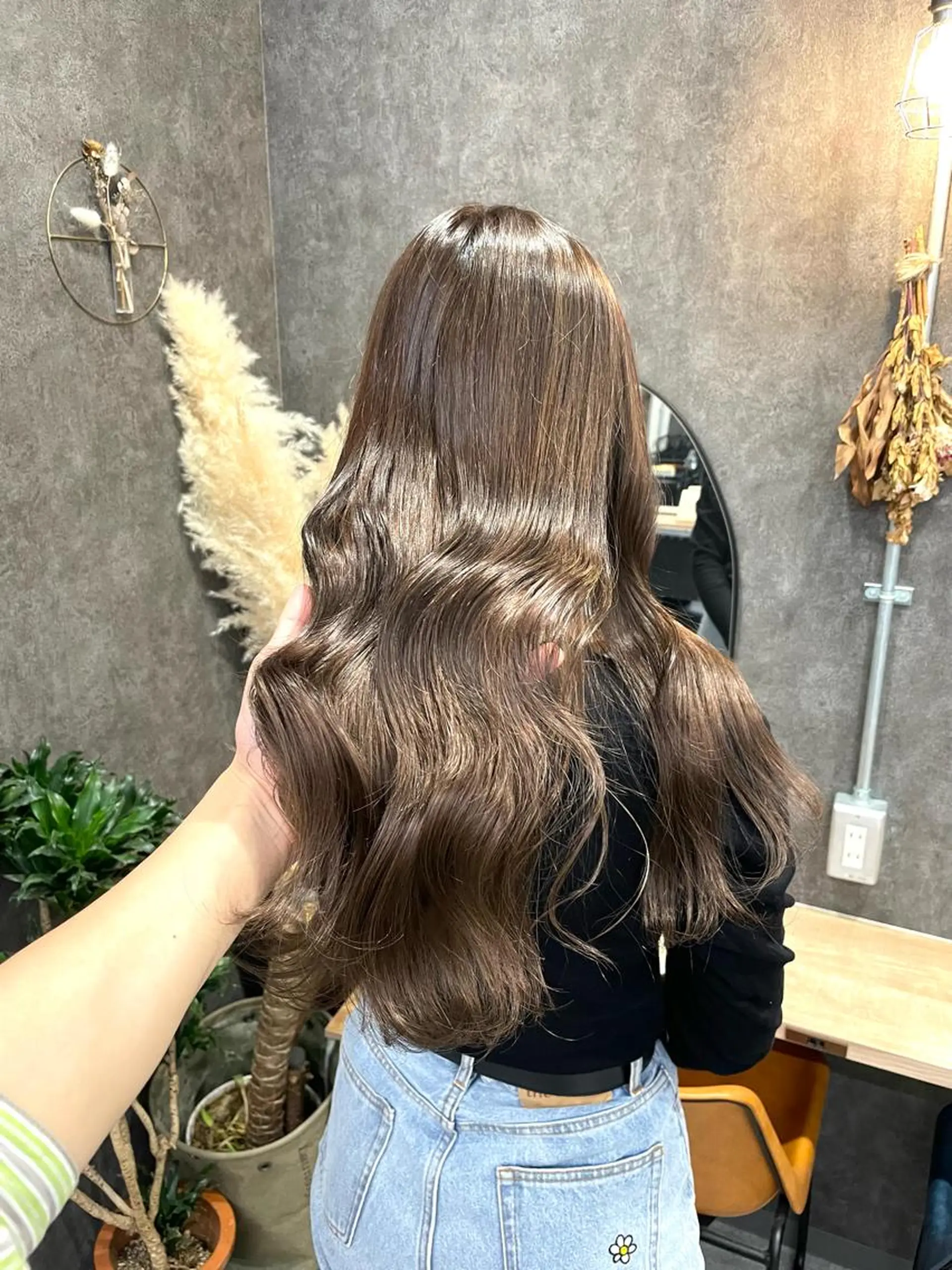 ロング カラー カット ヘアカラー トリートメント いなみね はるきのヘアスタイル