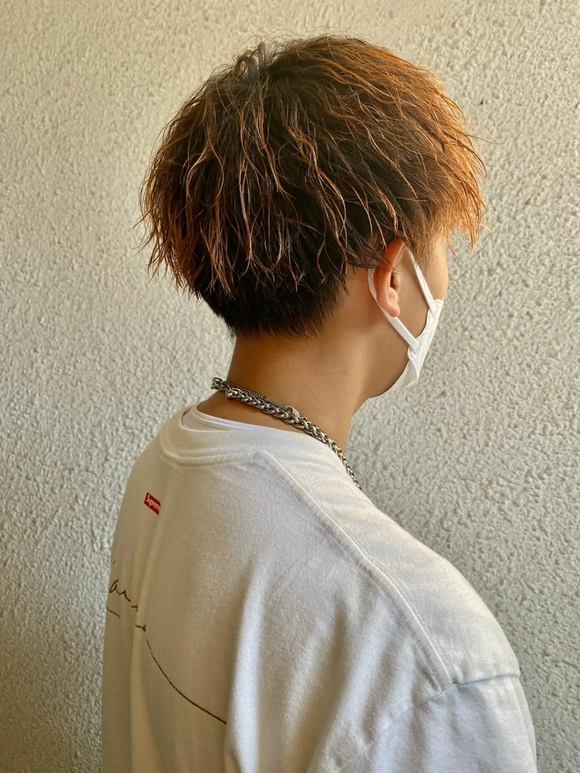 ミディアム ミディアムパーマ ツイストパーマ カット パーマ 白髪ぼかし/メンズ パーマ/近野浩隆のヘアスタイル