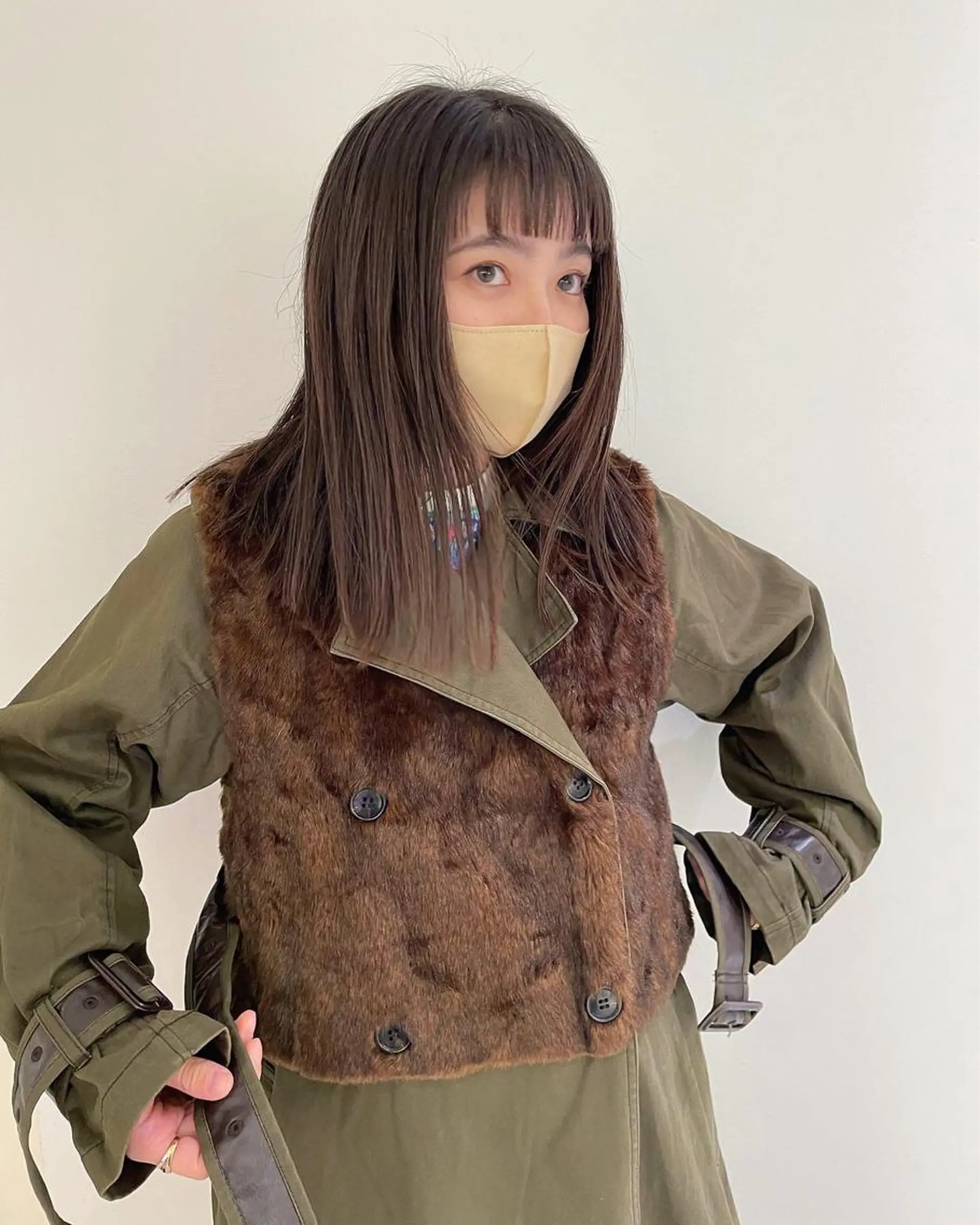 ミディアム カット ヘアカラー ウルフ/ボブ/レイヤ ーカット◎ricoのヘアスタイル