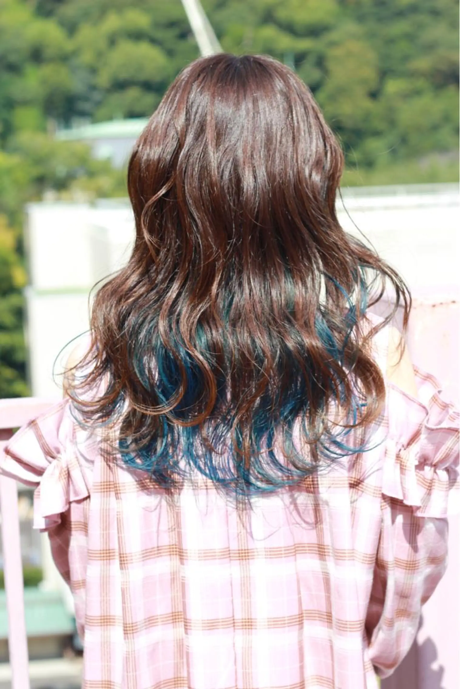 セミロング カラー ブルーカラー インナーカラー ヘアカラー Viage （ビアージュ）のヘアスタイル