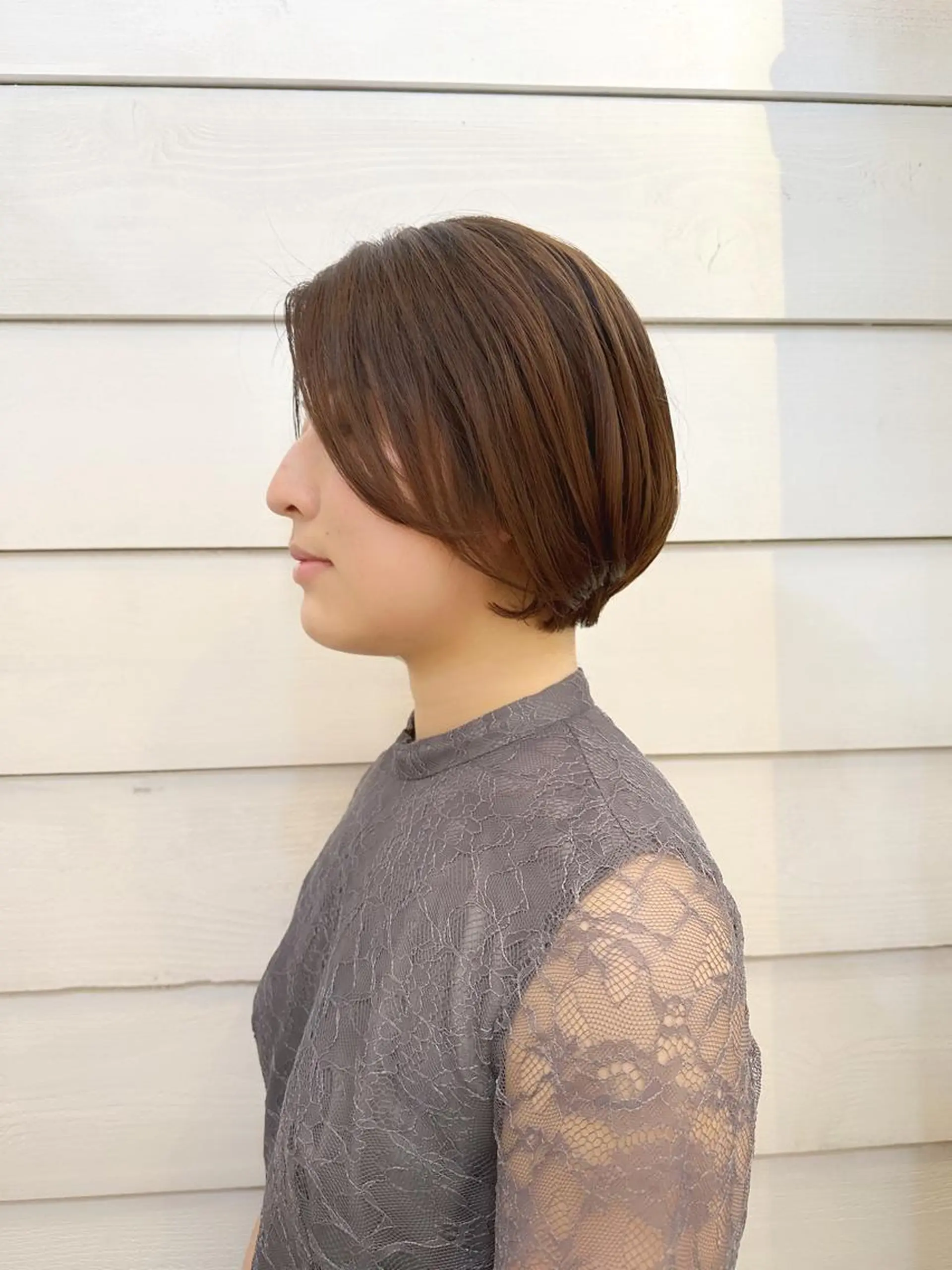 ショート カラー ショートボブ ハンサムショート ブリーチ ブリーチなしカラー ボブ newline銀座所属・👑銀座ショート/ 絶壁補正/金子涼👑のヘアスタイル
