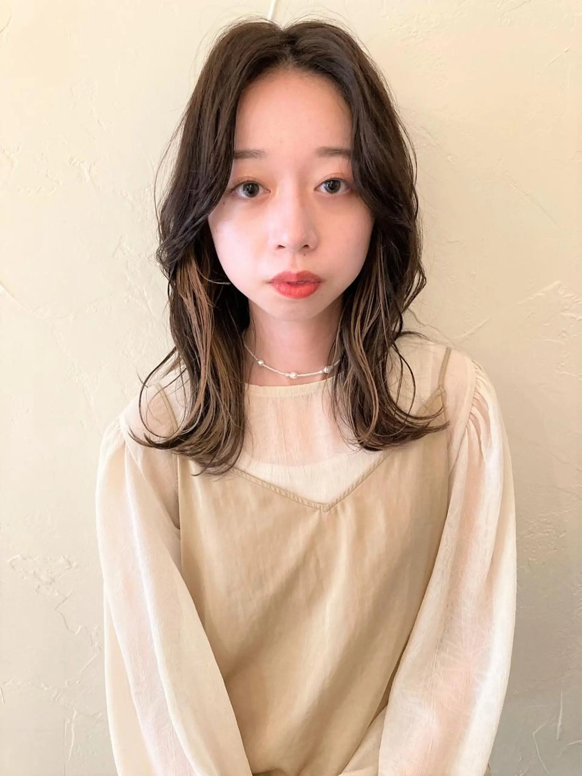 ミディアム シマダ アユミのヘアスタイル