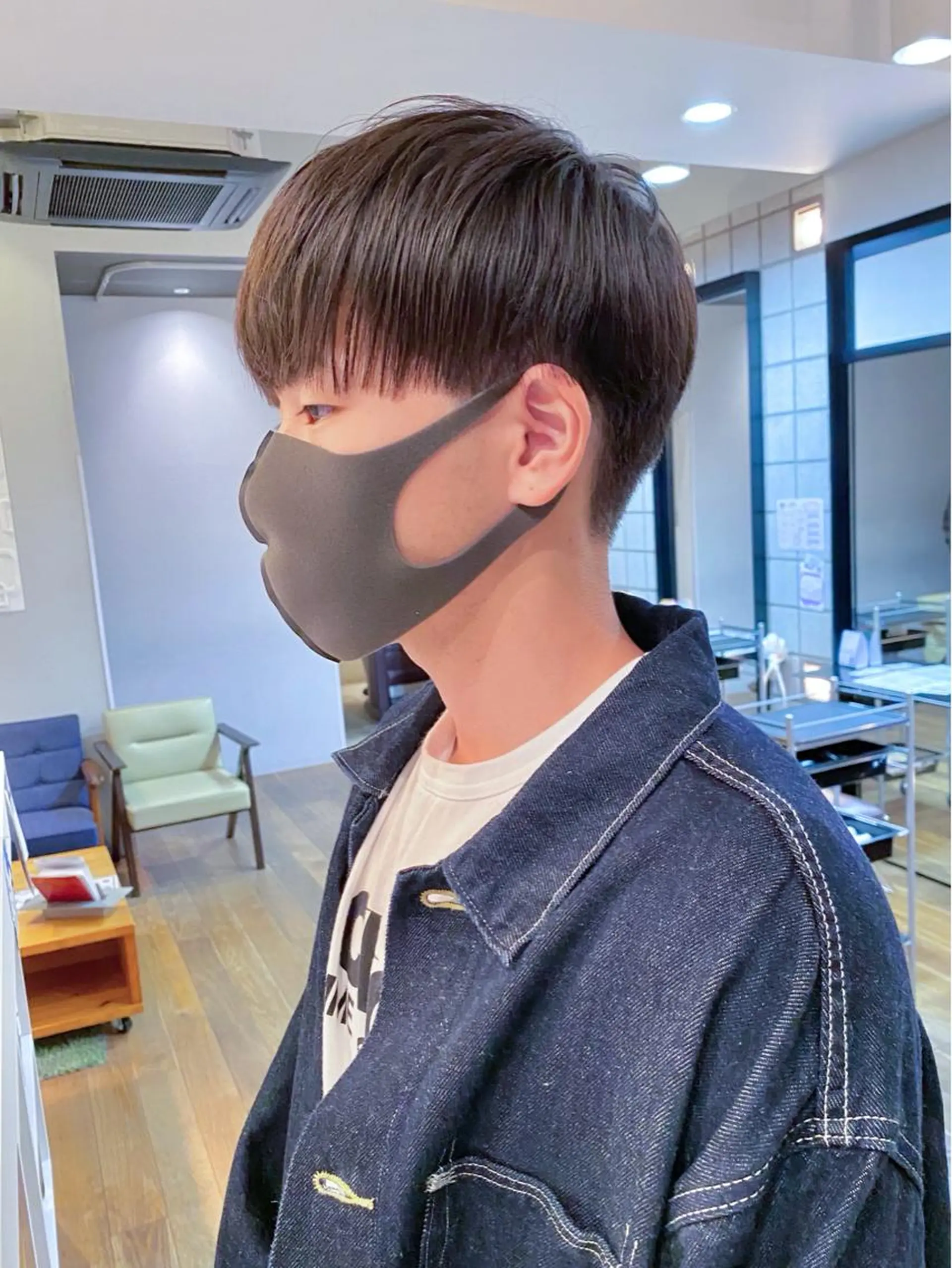 メンズ マッシュ カット メンズパーマ/フェ ザーパーマ/古川晴輝のヘアスタイル