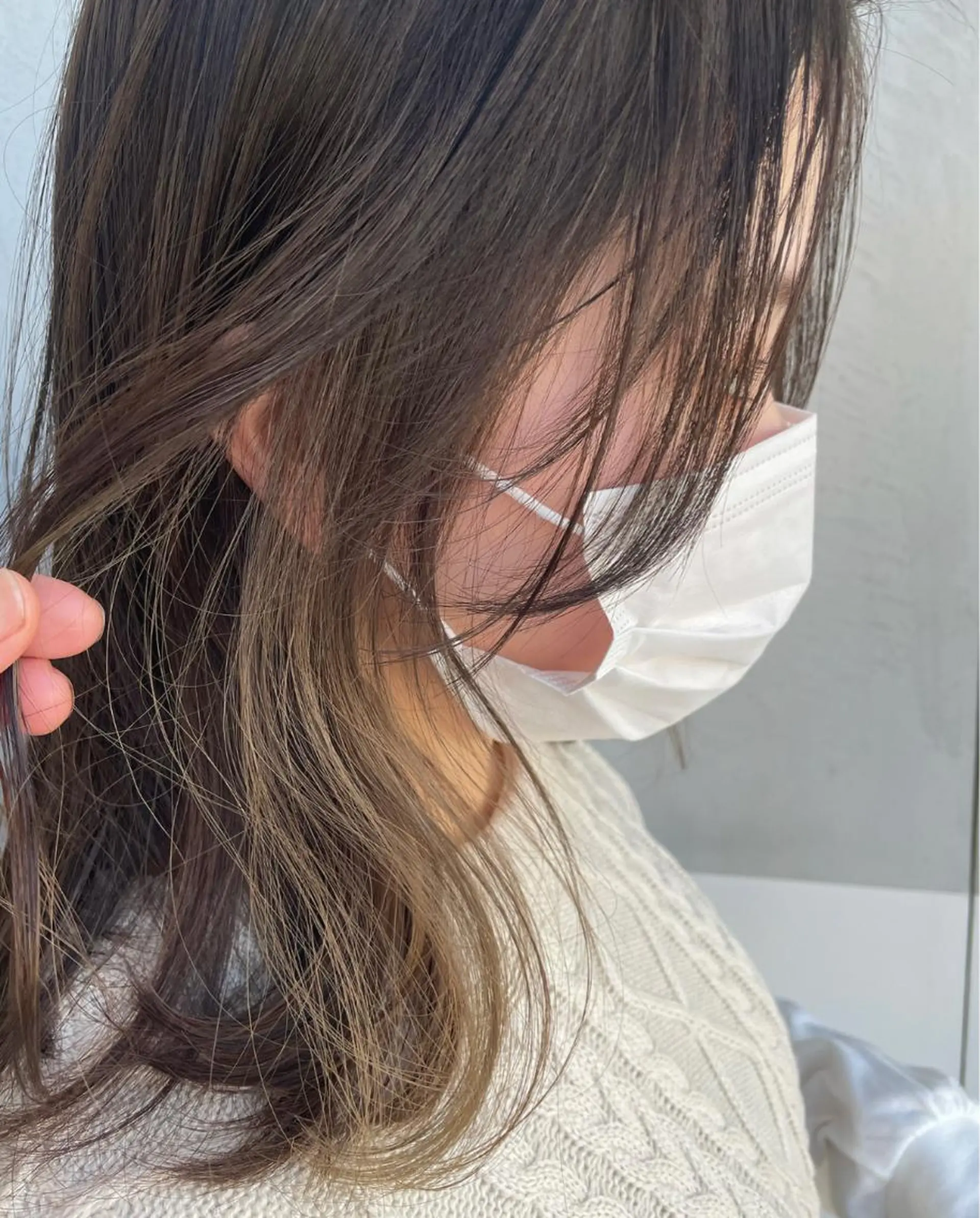 セミロング 矢口 嵩人のヘアスタイル