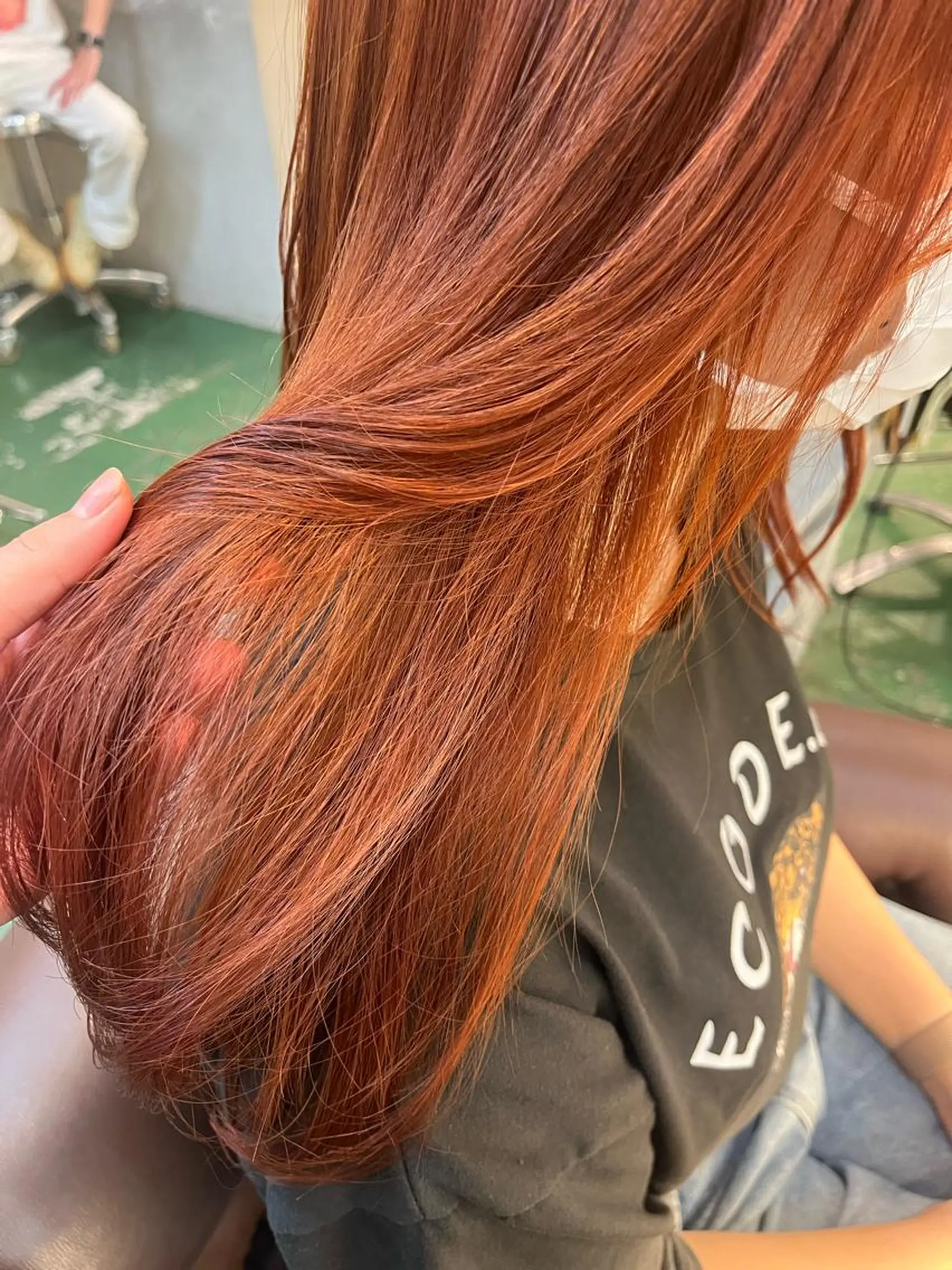 ロング ヘアカラー トリートメント ヘアセット ♱地雷カラー♱ウルフ ♱ 藍衣 ♱のヘアスタイル