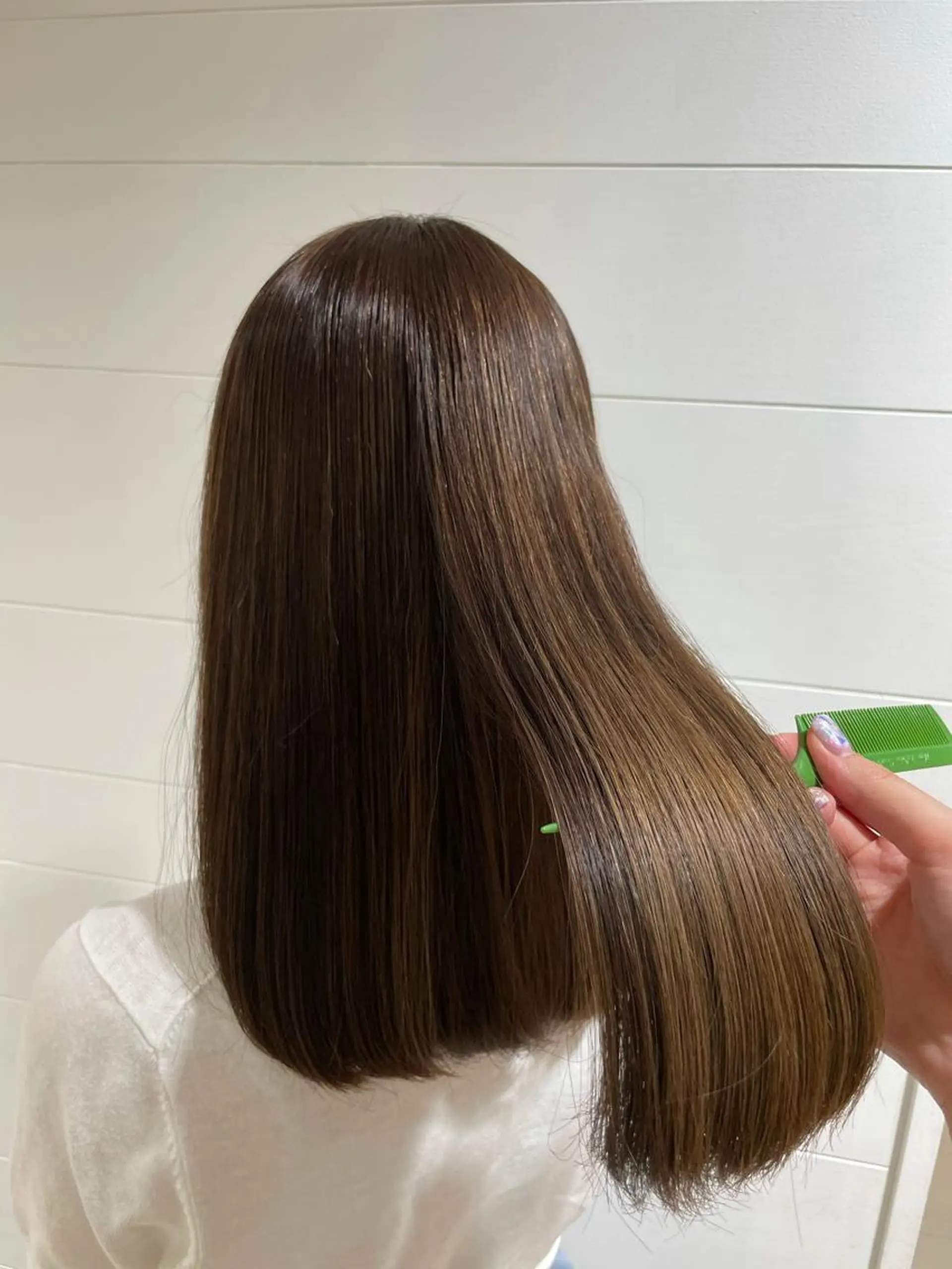 セミロング 縮毛矯正 🐝メンズハイライト …Rioのヘアスタイル