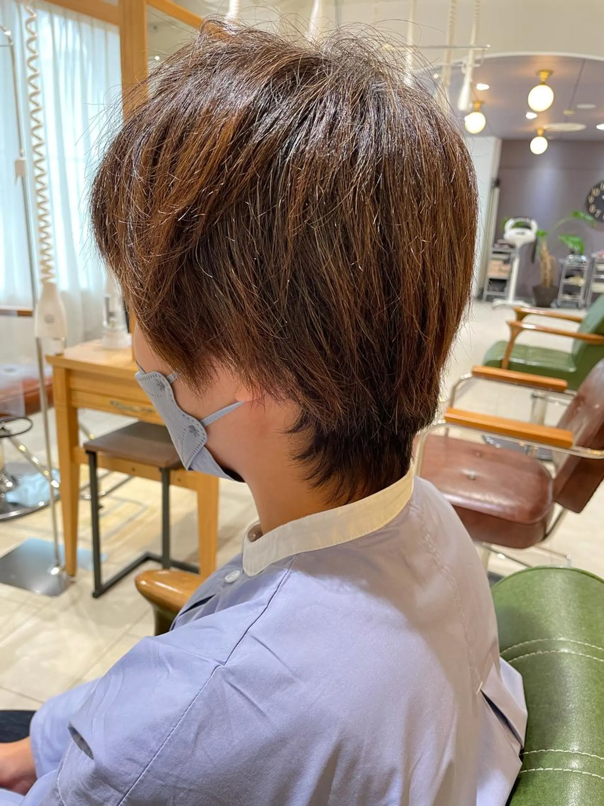 ショート カラー オリーブカラー カット ヘアカラー トリートメント ヘッドスパ 過去一の柔髪ヘア 🌿einshairのヘアスタイル