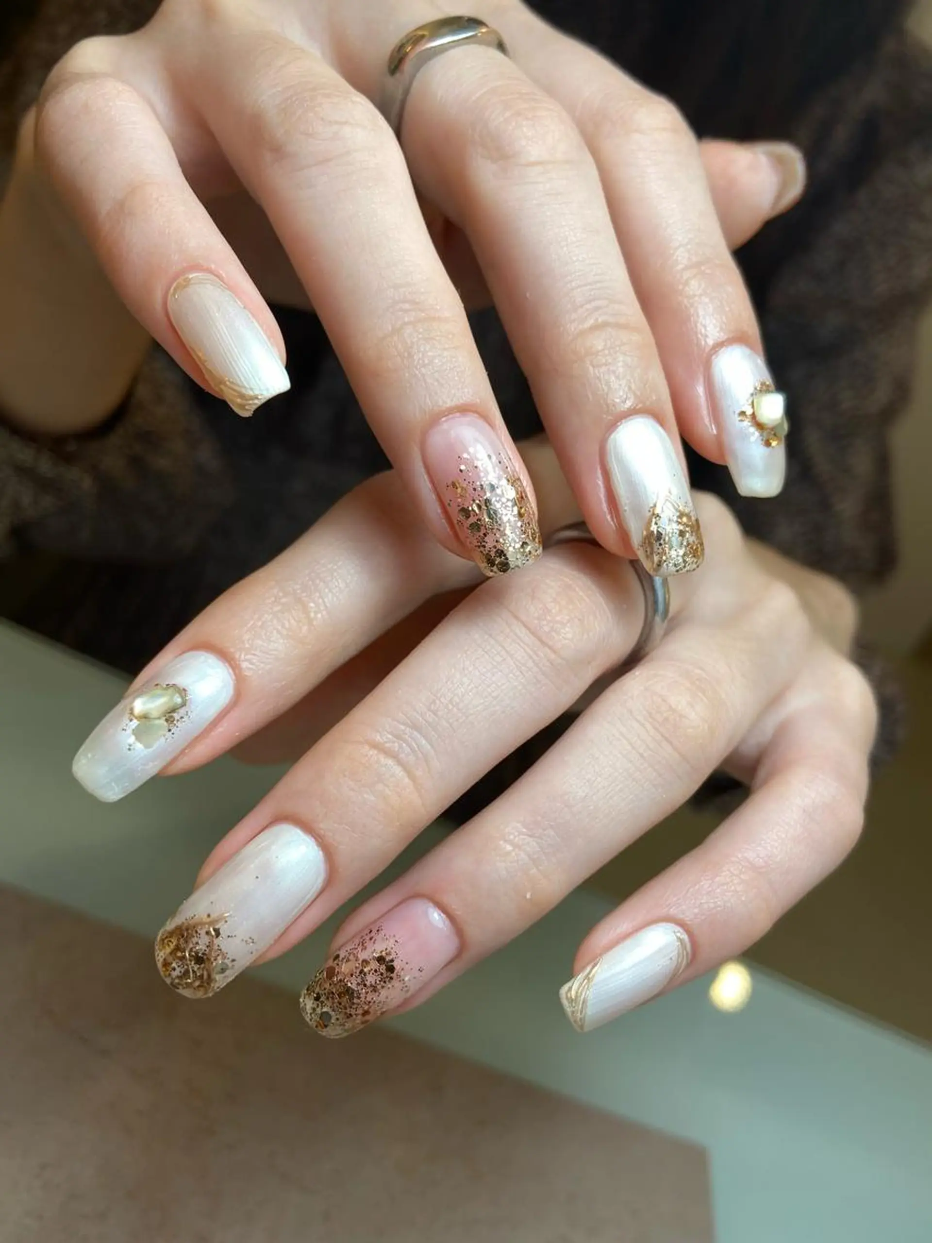 ネイル アートネイル 韓国ネイル マットネイル ミラーネイル ニュアンスネイル 🎀 D.d _nailのネイルデザイン