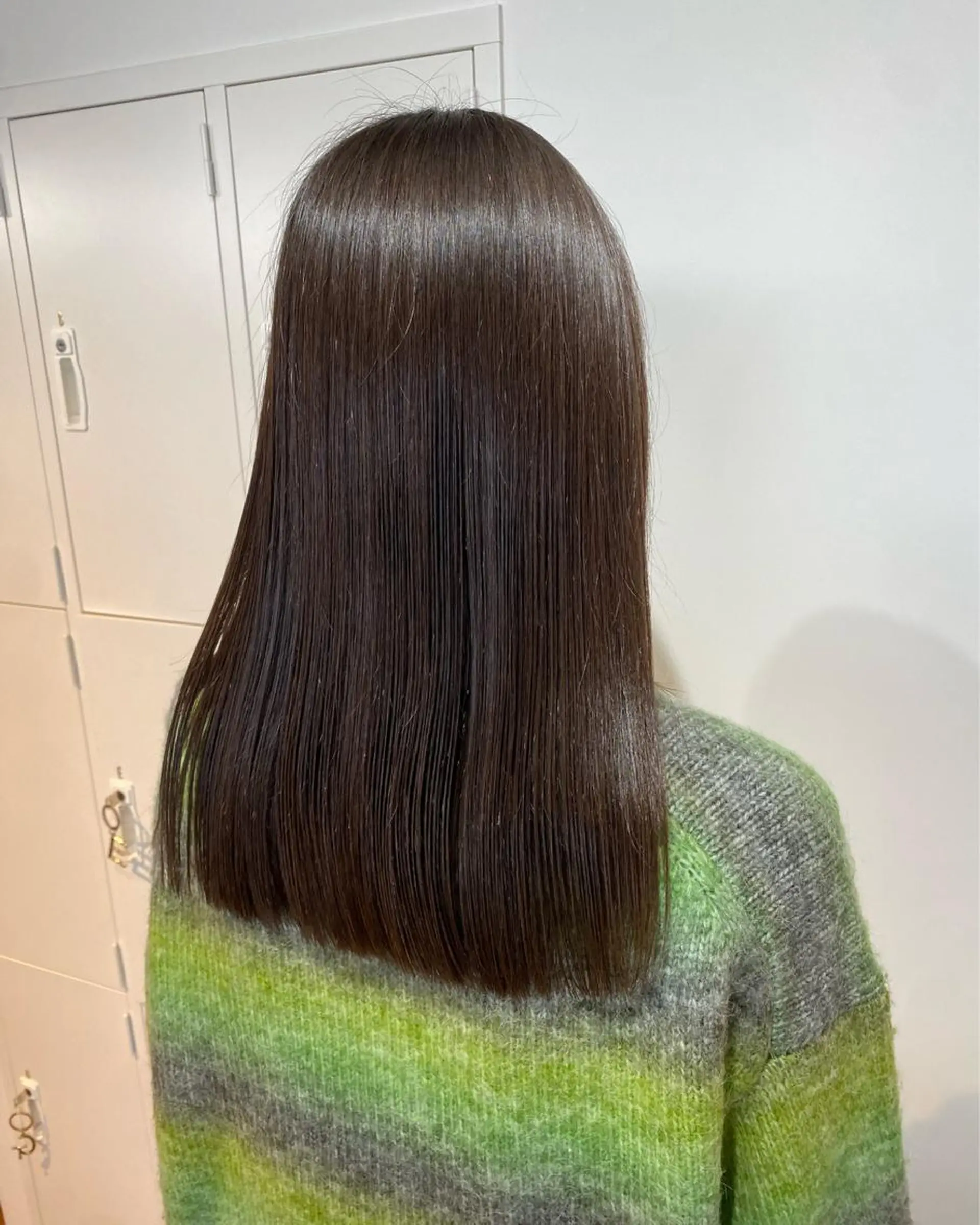 ロング カット ヘアカラー 縮毛矯正 Number CHIHIROのヘアスタイル