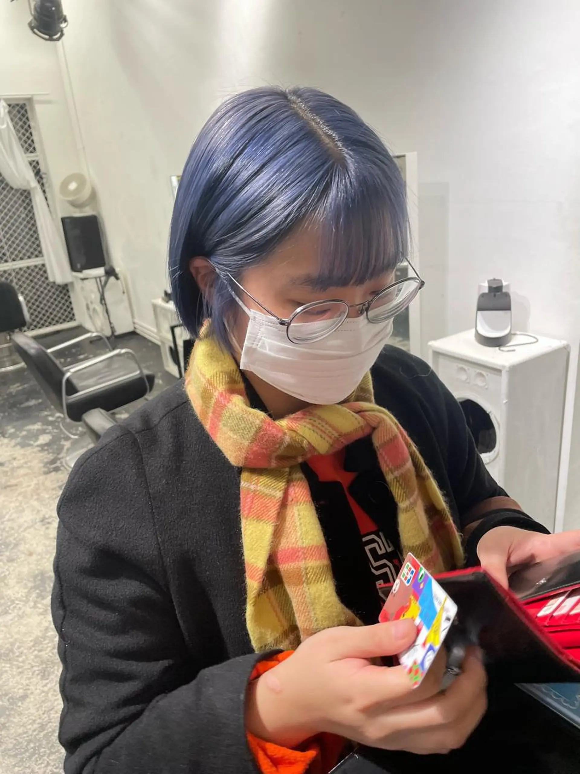 ショート カラー ヘアアレンジ ブリーチ ブルーカラー ブルーラベンダー ラベンダーカラー カット ヘアカラー トリートメント 艶ハイトーン/ヘア アレンジAYAKAのヘアスタイル