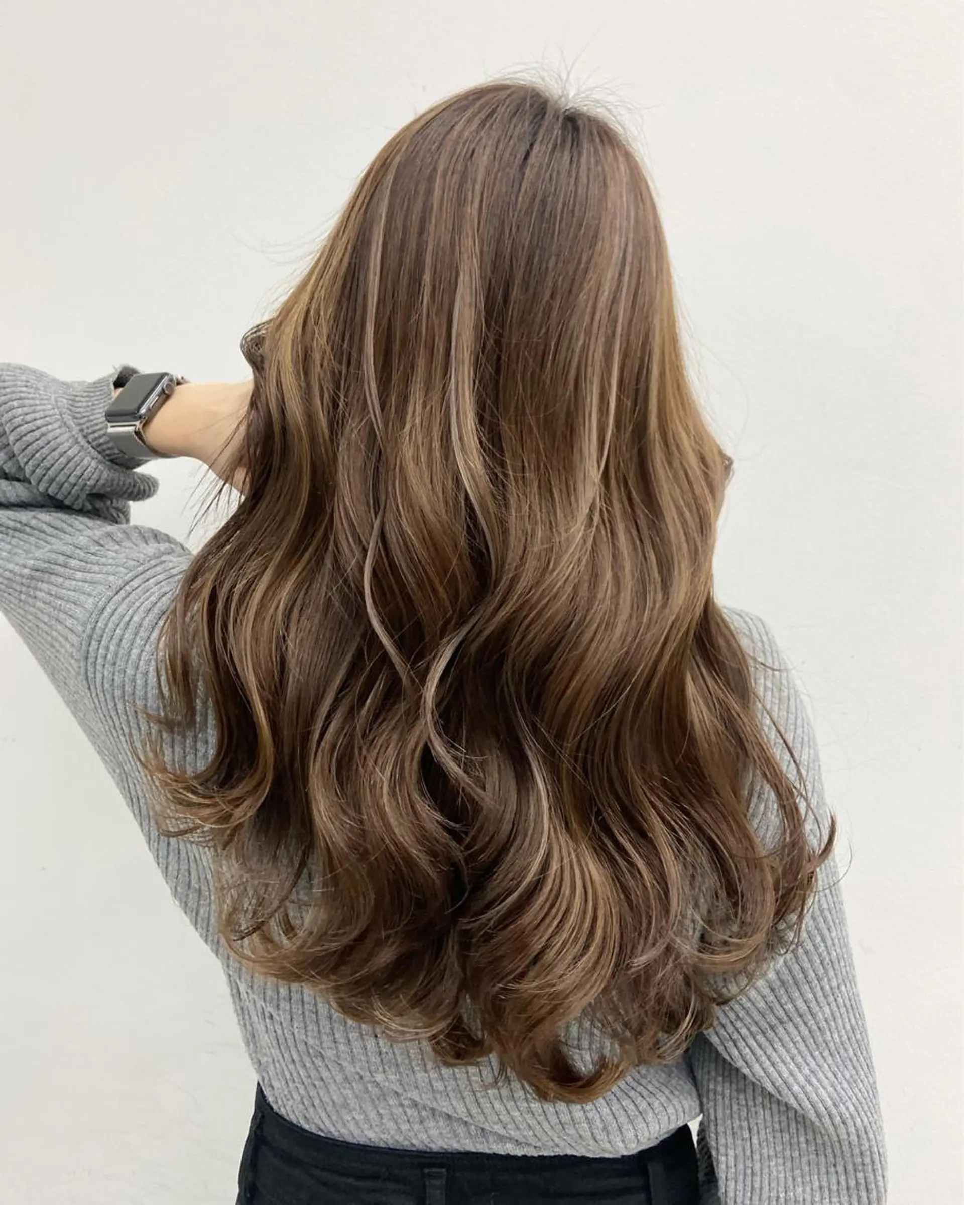 ロング ハイライト ヘアカラー トリートメント 韓国レイヤー/ヘア カラー🎀ayamiのヘアスタイル