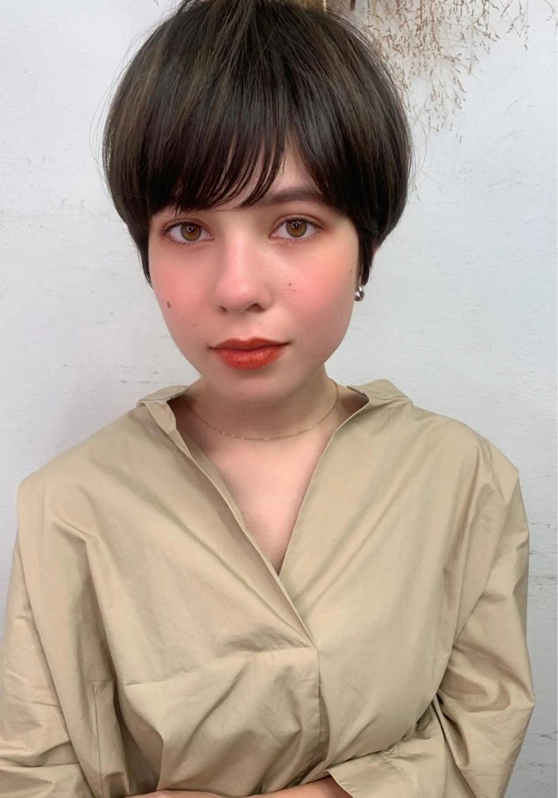 ショート カラー 縮毛矯正/ショート/ レイヤー/畑中正敏のヘアスタイル