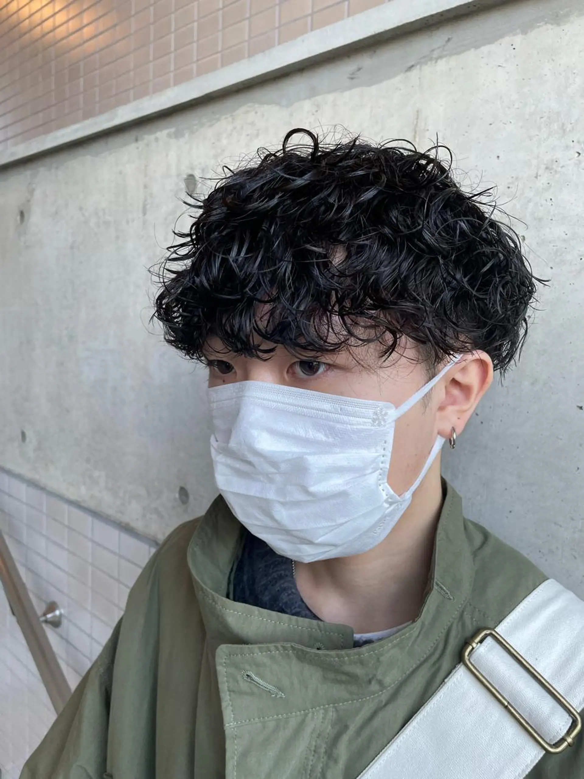 パーマ メンズ カット パーマ 大阪メンズ 美容師井上智博のヘアスタイル