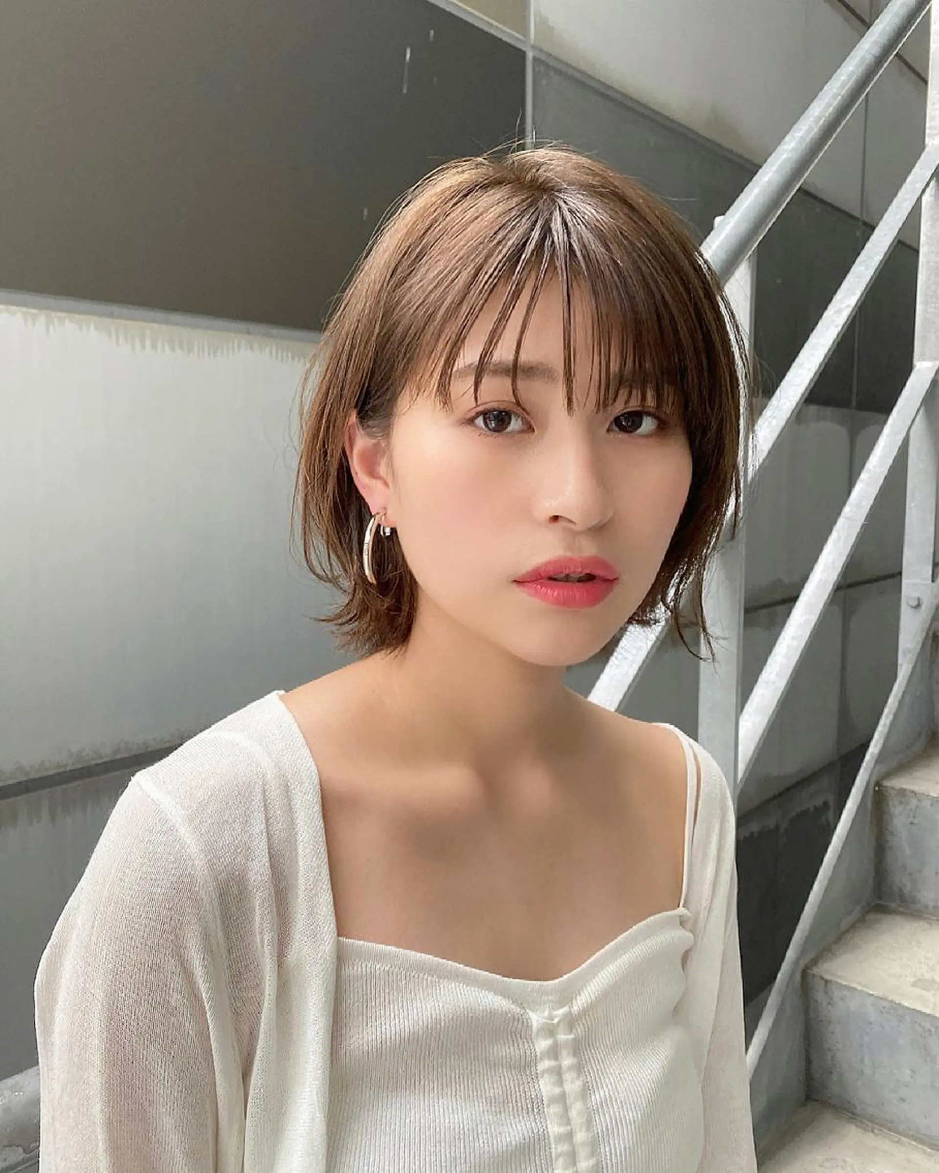 ショート カラー 艶カラー/似合わせ 💖Emmy💖のヘアスタイル