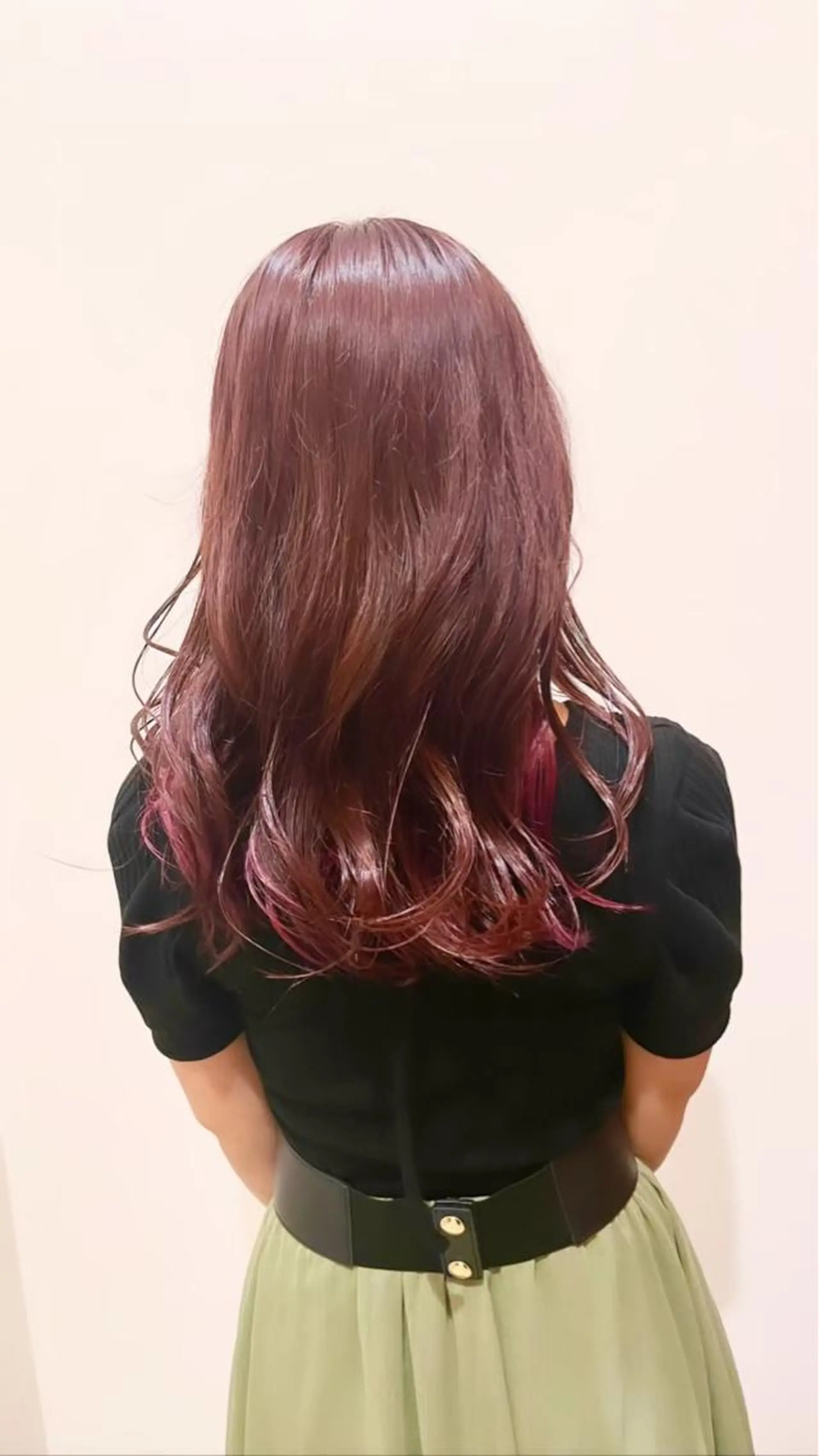 セミロング カラー カット ヘアカラー トリートメント 湯田 竜也のヘアスタイル