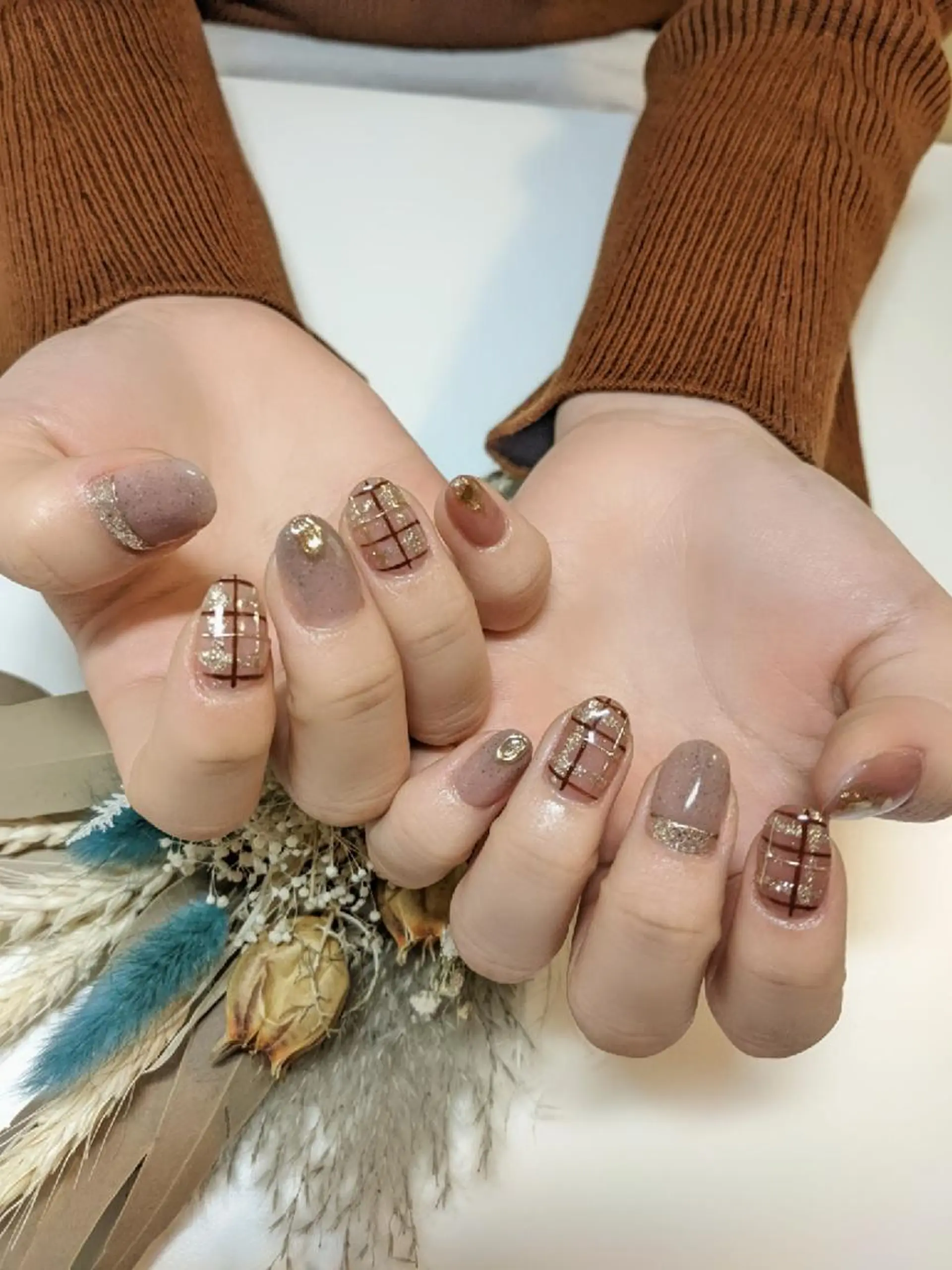 ネイル バレンタイン ハンドネイル Nailsalon Arumのネイルデザイン
