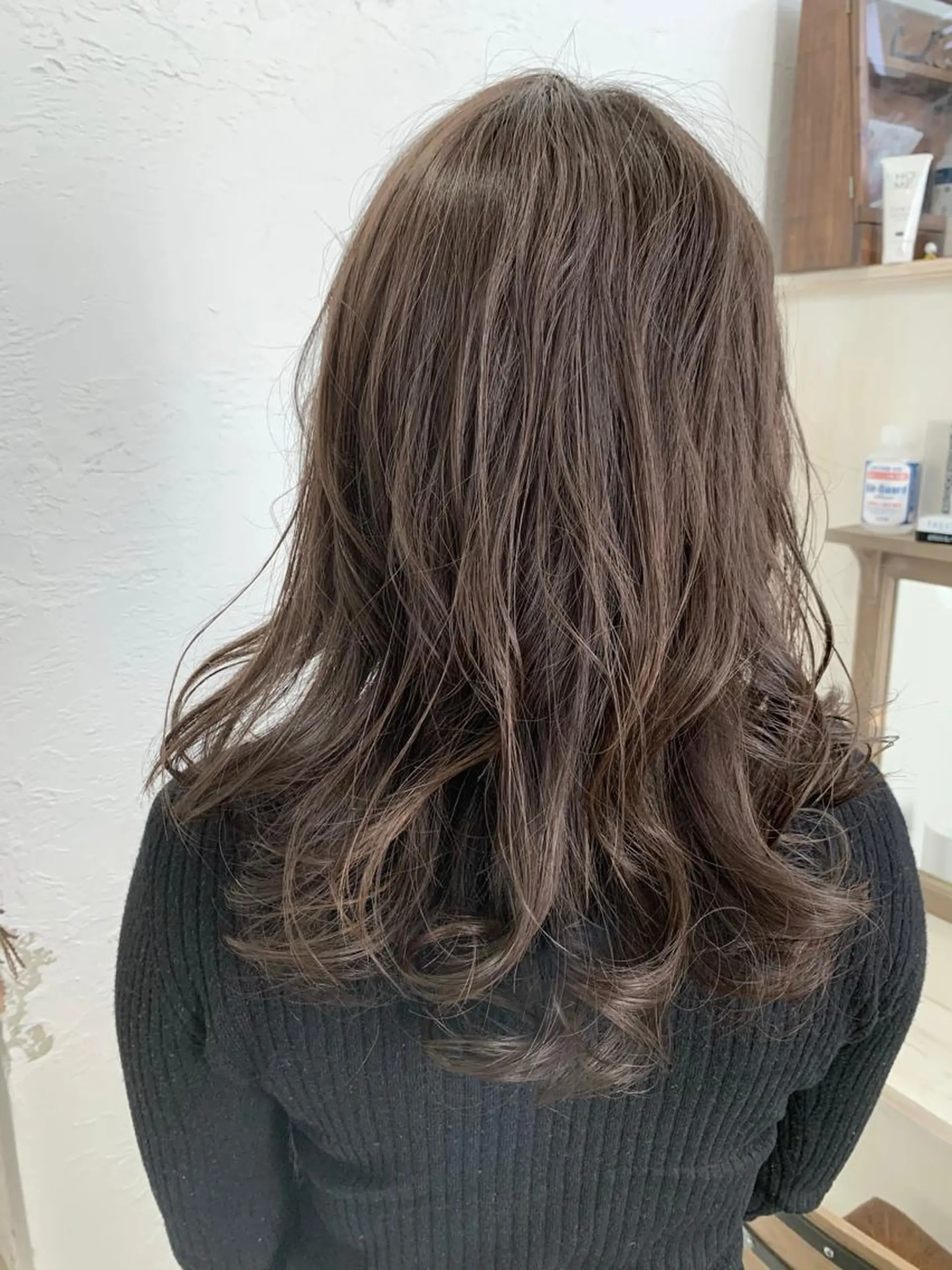 セミロング カラー カット ヘアカラー fio マナミのヘアスタイル