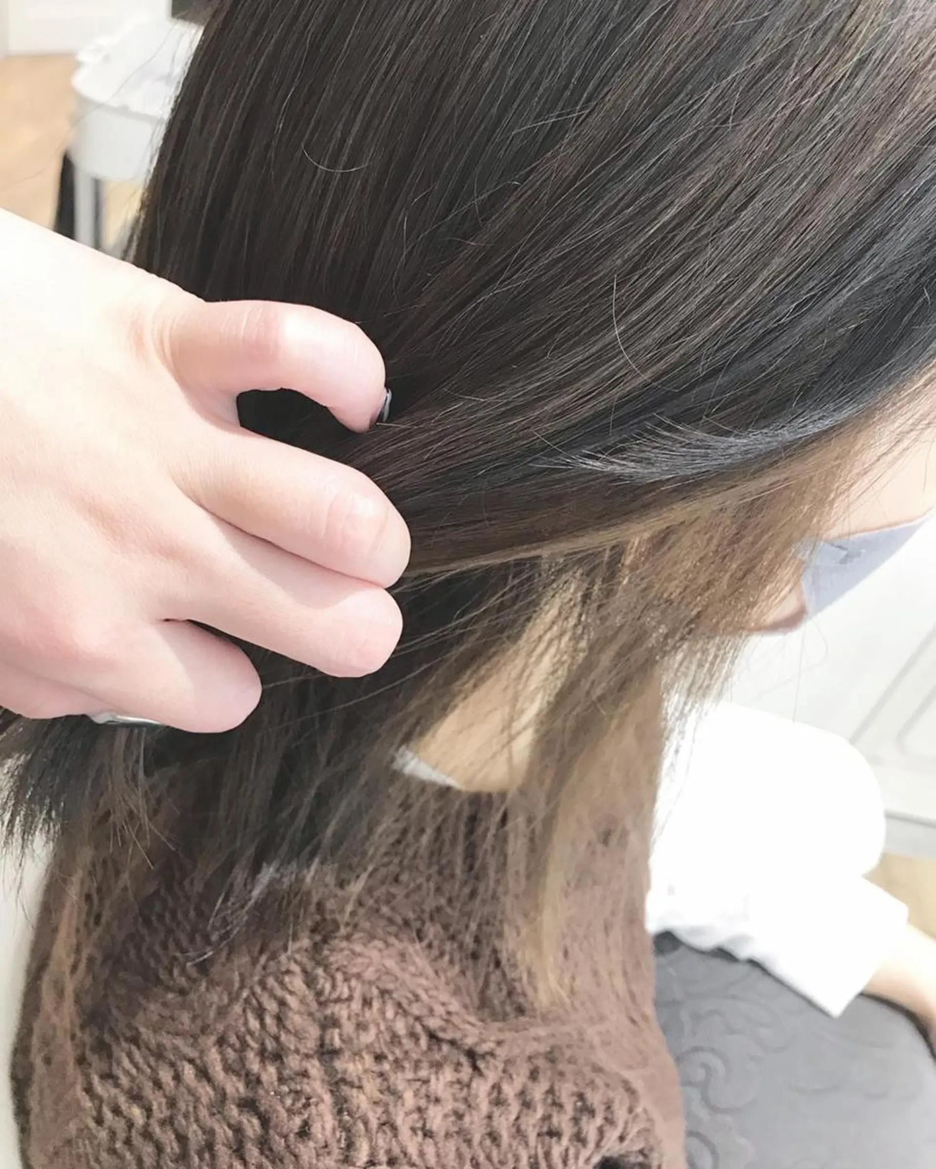 セミロング 🥛洒落髪小顔cut なら龍崎🥛のヘアスタイル