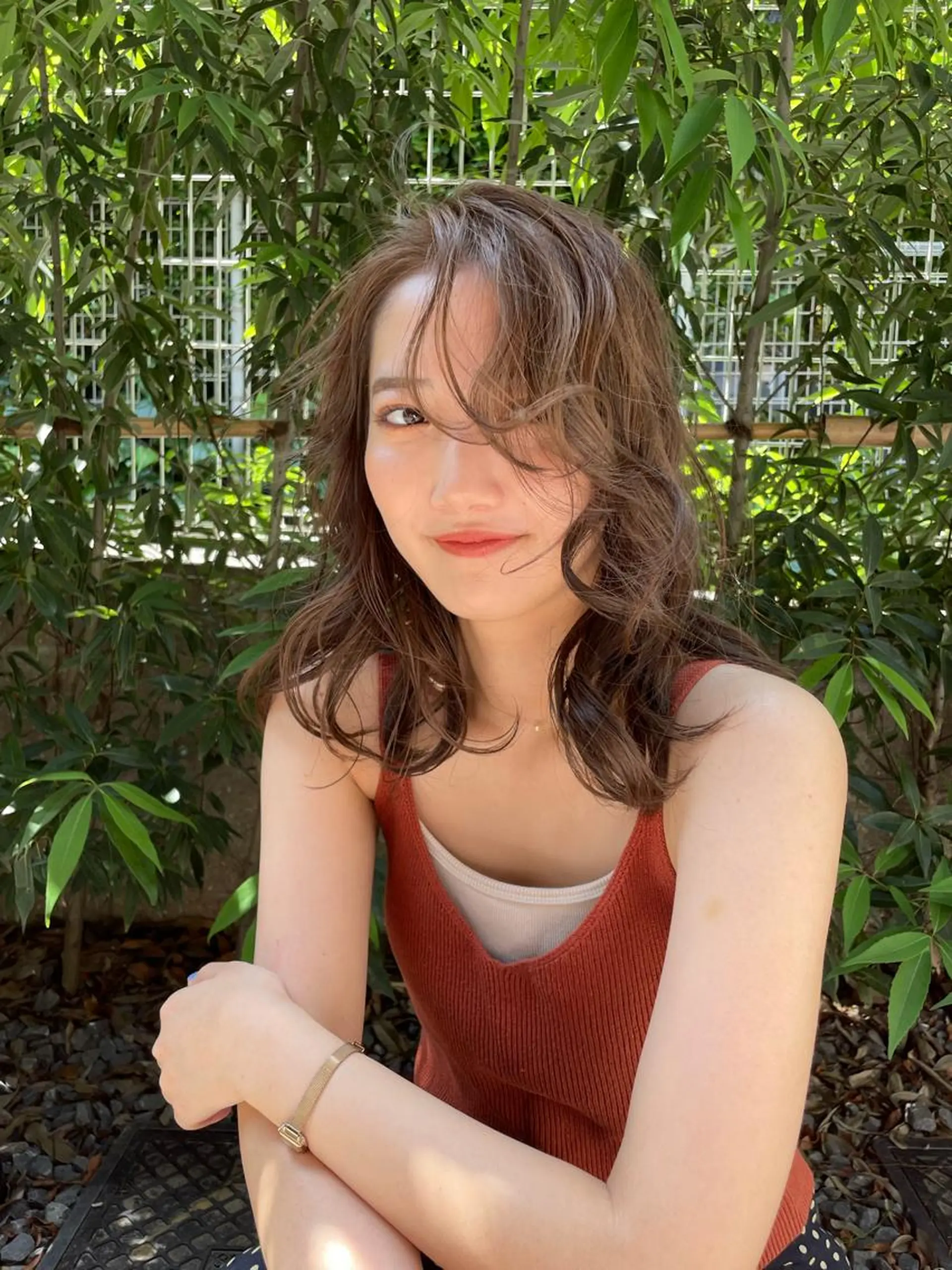 ミディアム カラー パーマ ミディアムパーマ HIBIKI/原宿 ハッシュカット🪄のヘアスタイル