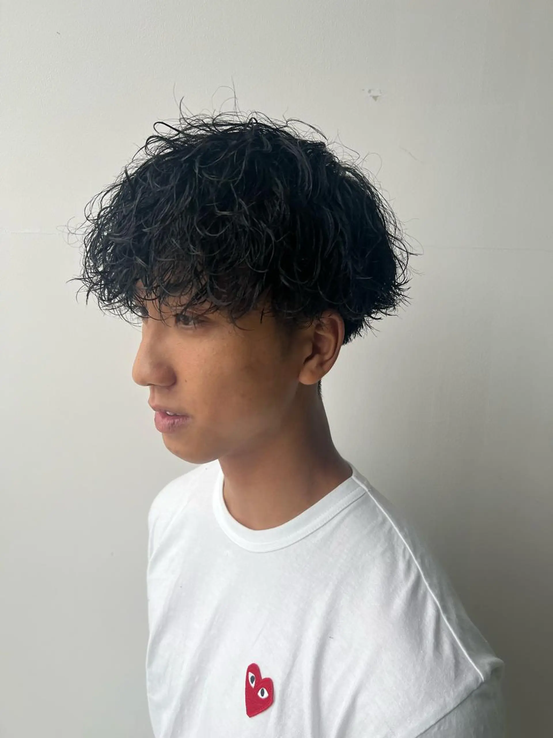 ショート メンズ メンズパーマ 波巻きパーマ 小池 楓のヘアスタイル