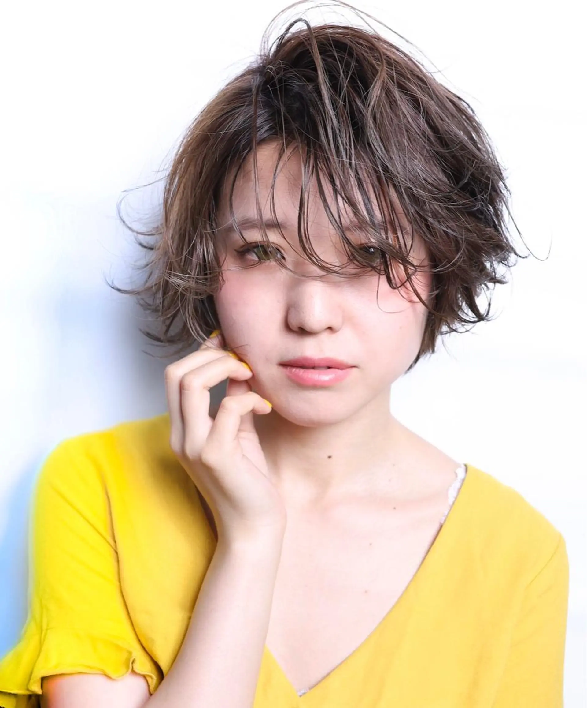 ショート カラー enx academyのヘアスタイル