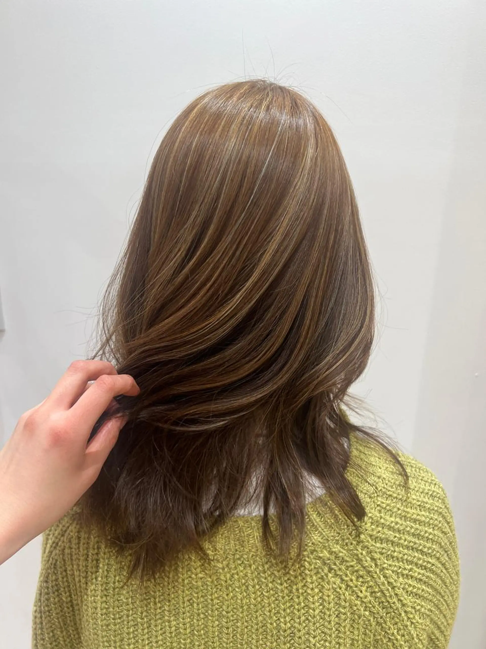 セミロング ハイライト 🌱艶髪カラー🌱 Karinのヘアスタイル