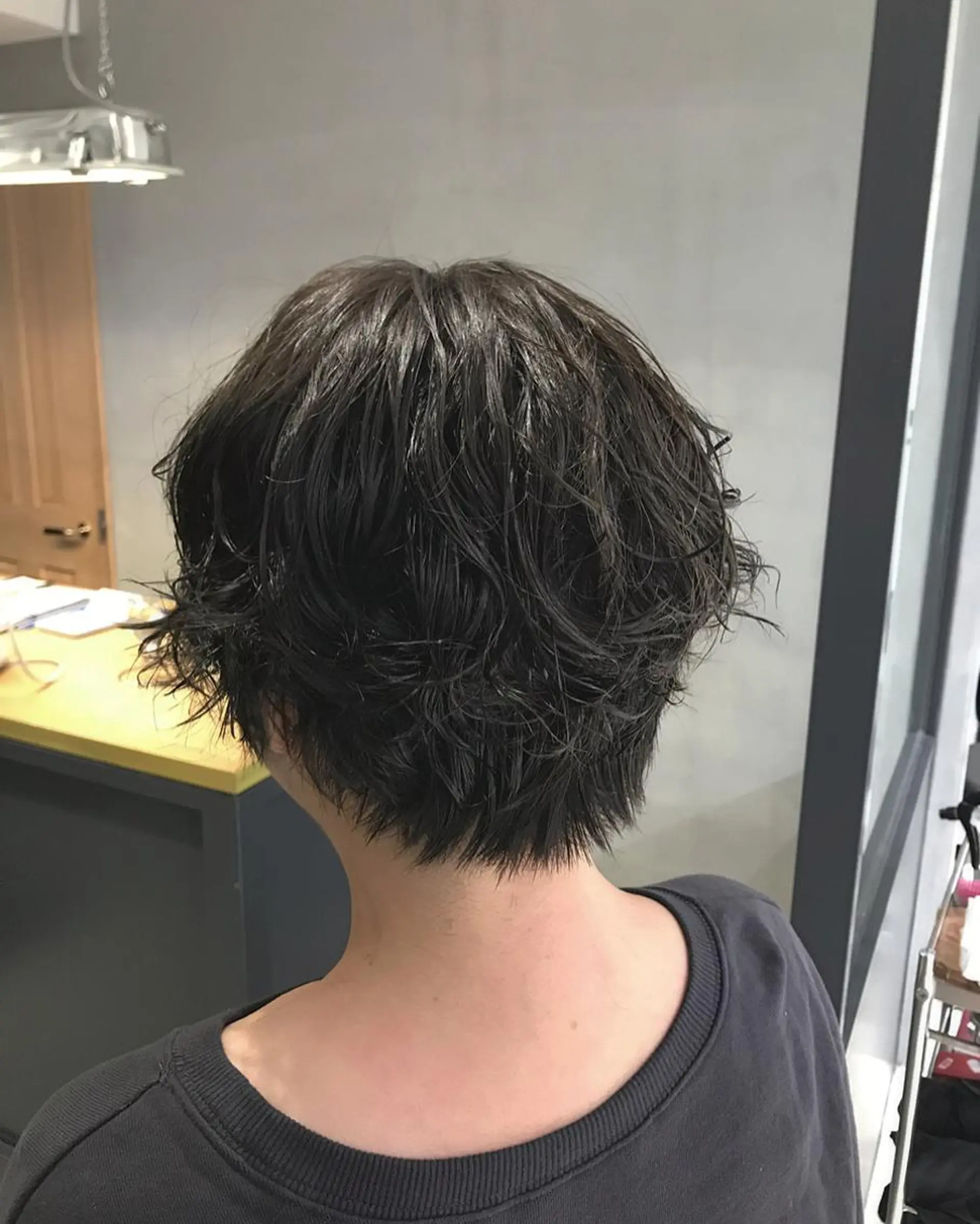 ショート カラー パーマ カット ヘアカラー パーマ トリートメント 暖色カラー🍊 ボブ🌿顔周りcutのヘアスタイル