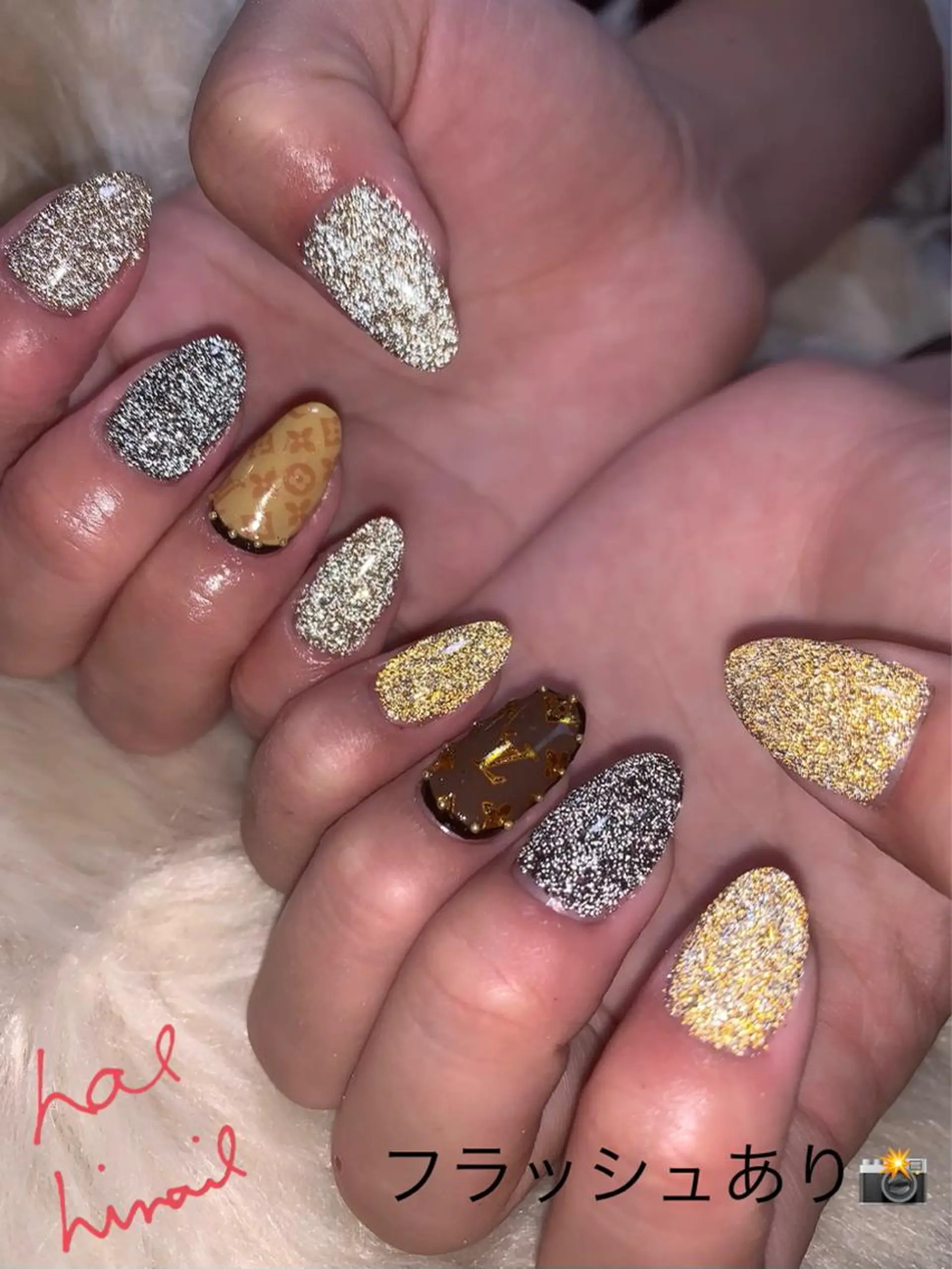 ネイル フラッシュネイル はるひな ねいるのネイルデザイン