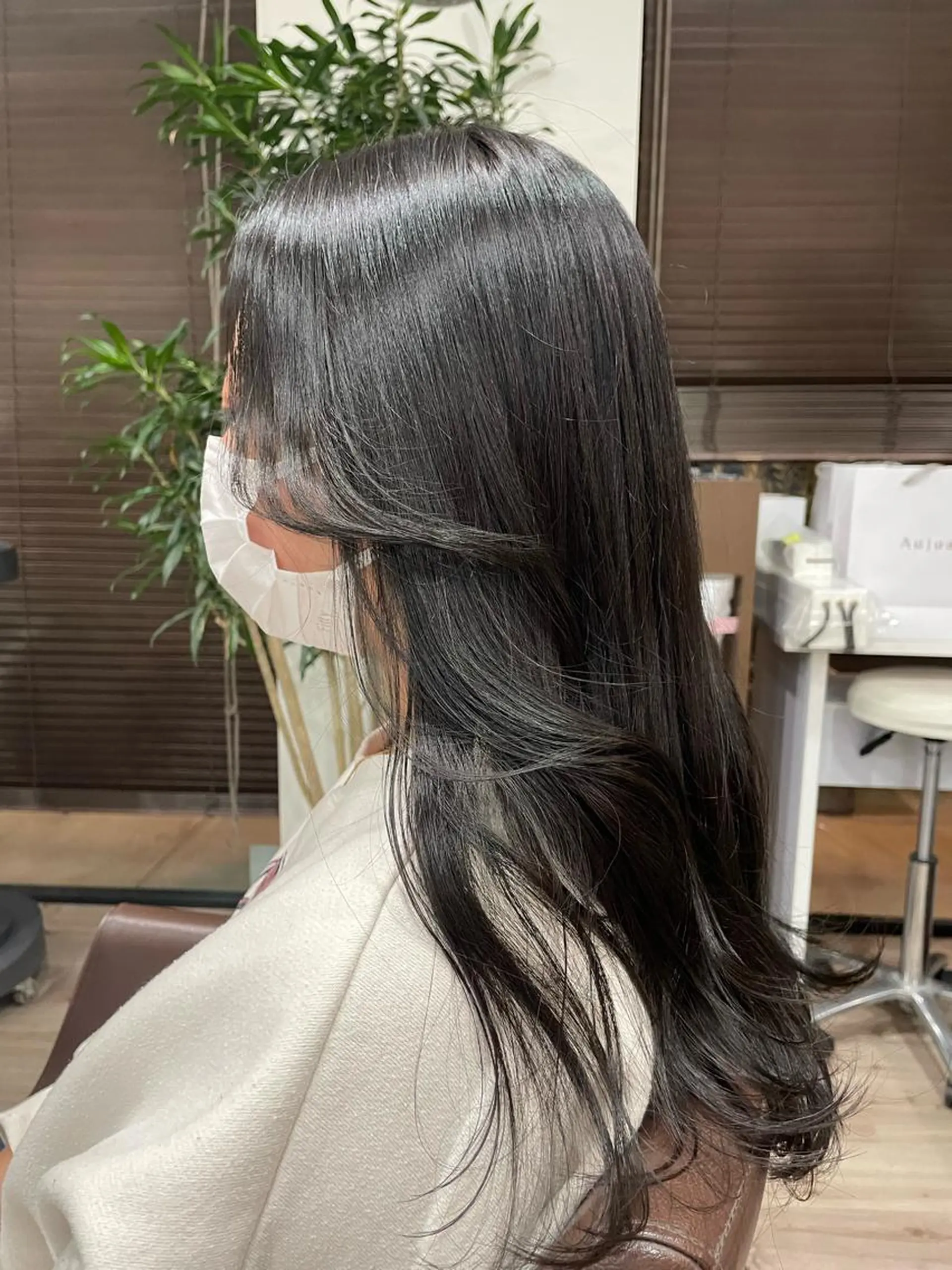 ロング カラー 顔まわりレイヤー 韓国風ヘア レイヤーカット たなか りなのヘアスタイル