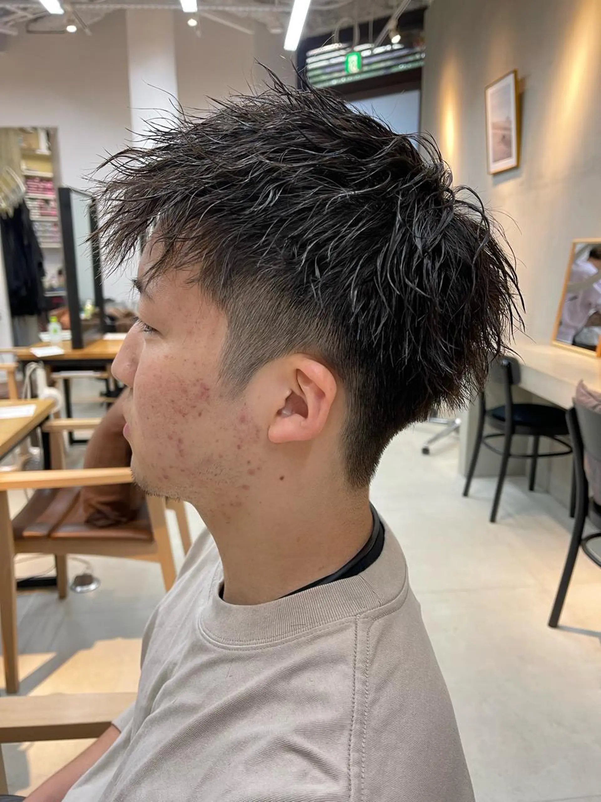 ショート パーマ メンズ mee.urawa所属・似合わせショート×透 明感/やじまたかしのヘアスタイル