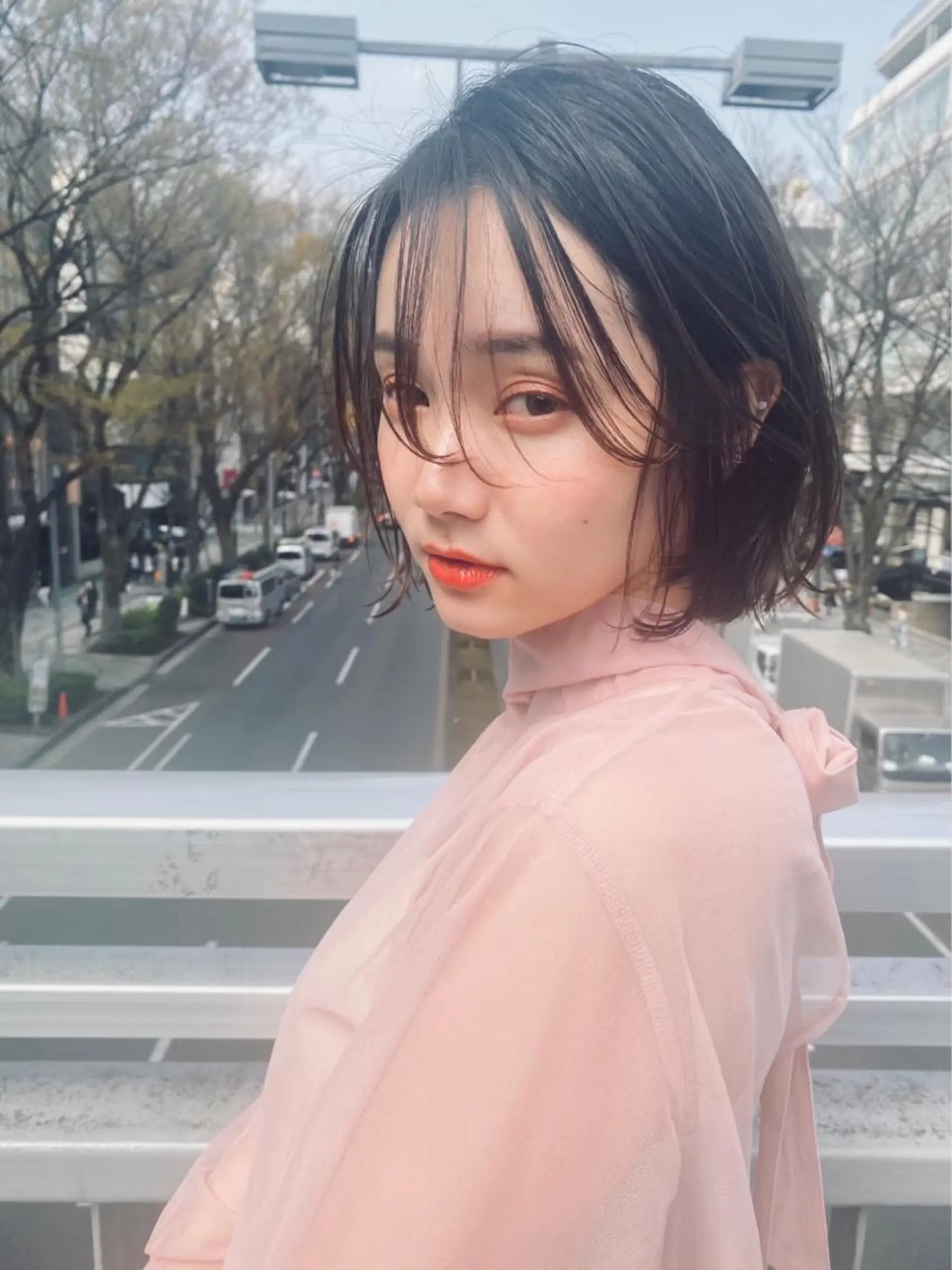 ミディアム カラー パーマ パーマ トリートメント ヘアセット 新宿/韓国ヘア/ 髪質改善ストレートのヘアスタイル