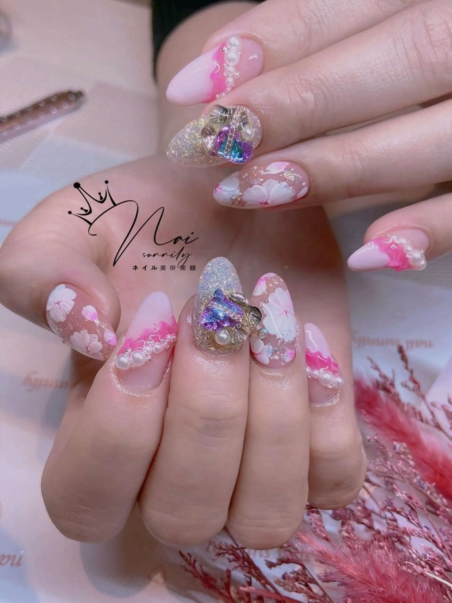 ネイル 長さだし専門店 M2　rikaのネイルデザイン