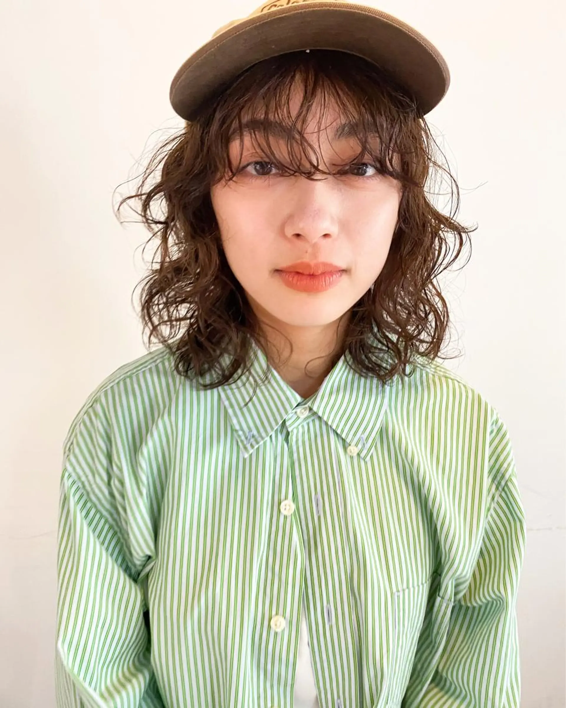 ミディアム カラー パーマ ヘアアレンジ メンズ キッズ ネイル マツエク・マツパ パーマスタイル🔅 sayacaのヘアスタイル