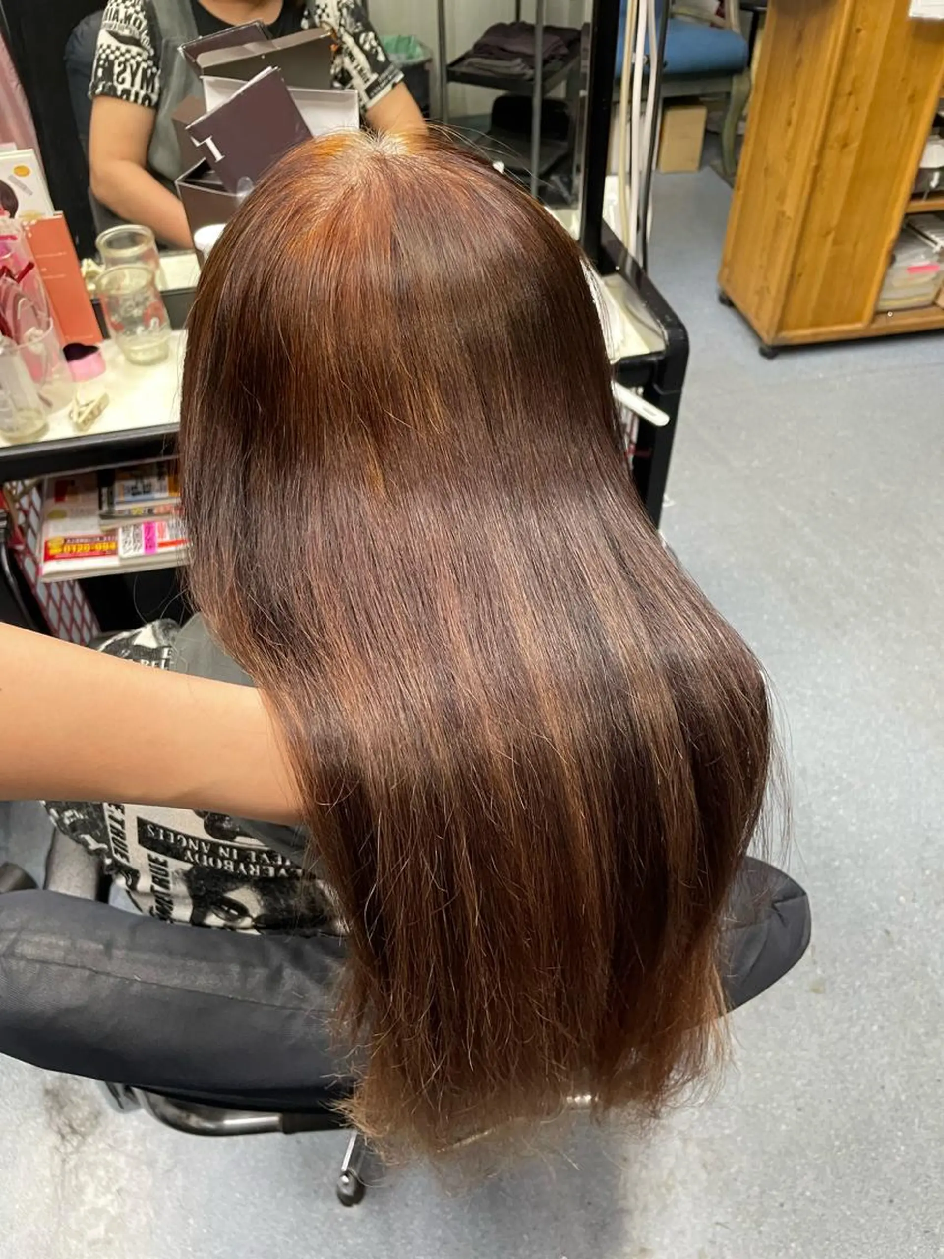 ロング パーマ 美容室 るーじゅ/しいの木台のマツエク・マツパデザイン