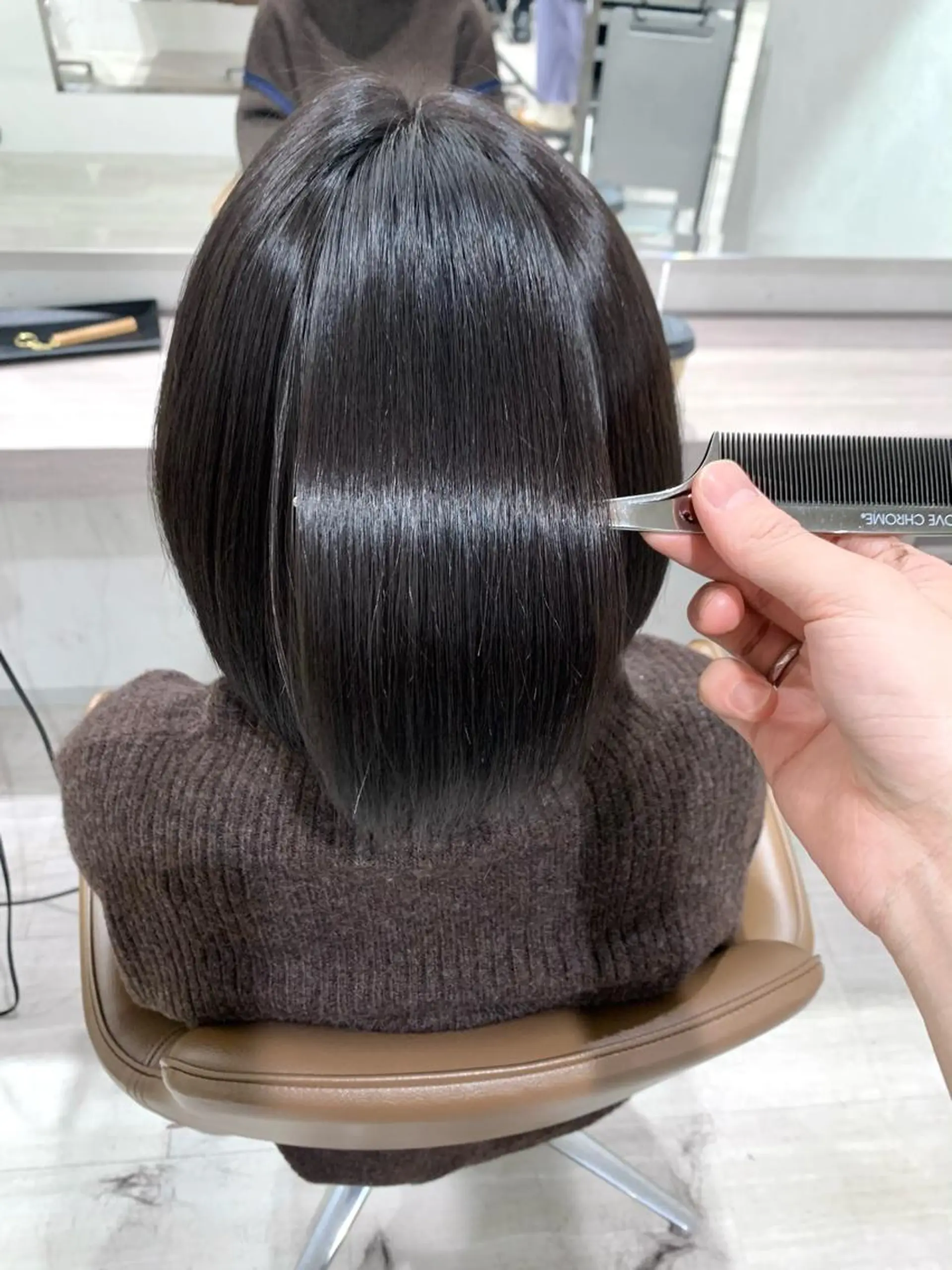 ショート カラー アッシュ アッシュブラウン ブラウンカラー ダークアッシュ トリートメント CURE nex the salon表参道所属・【縮毛矯正プロ講師】 島野 伊央汰のヘアスタイル