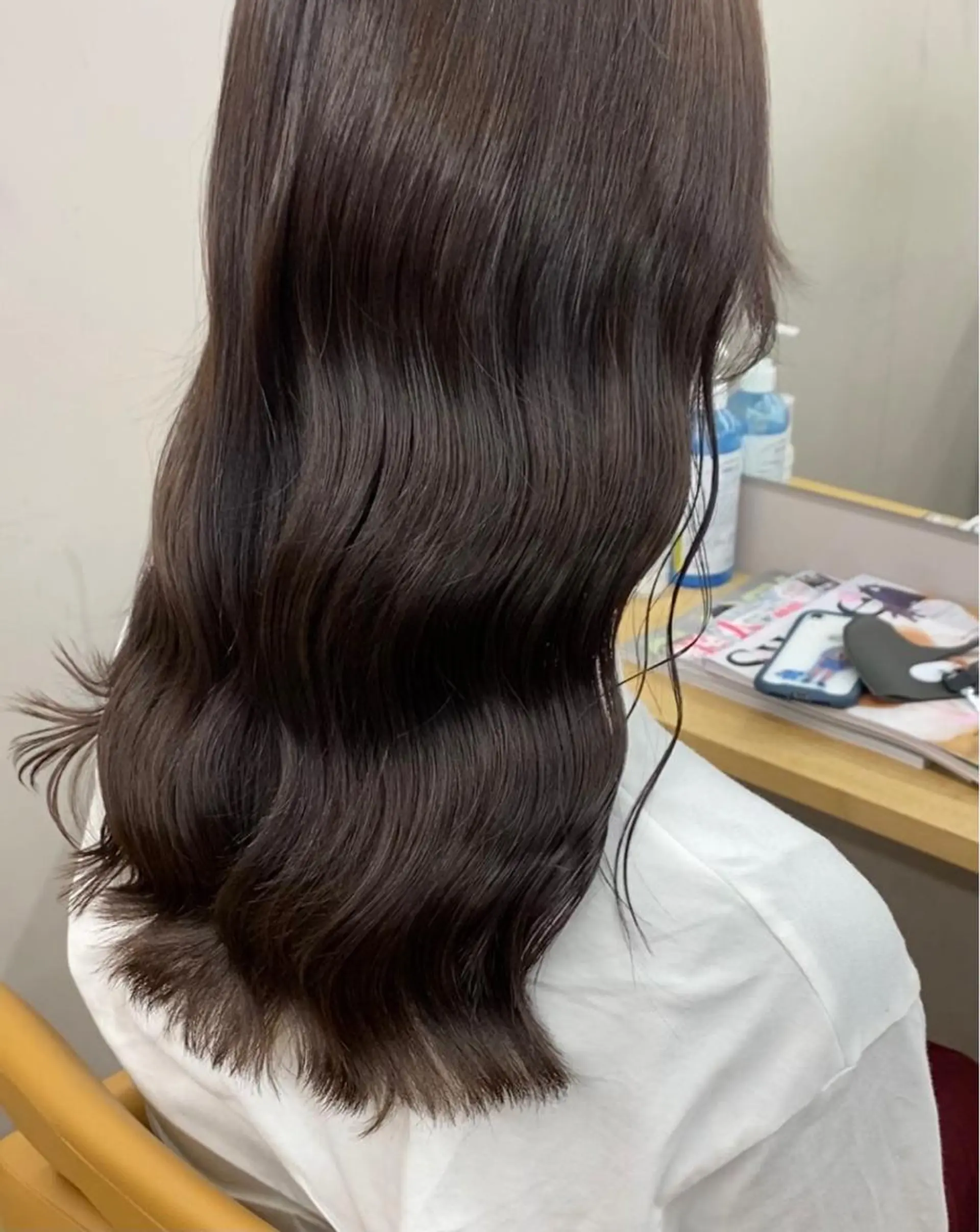 セミロング カラー カット ヘアカラー トリートメント ヘアセット プル艶職人/ にしものヘアスタイル