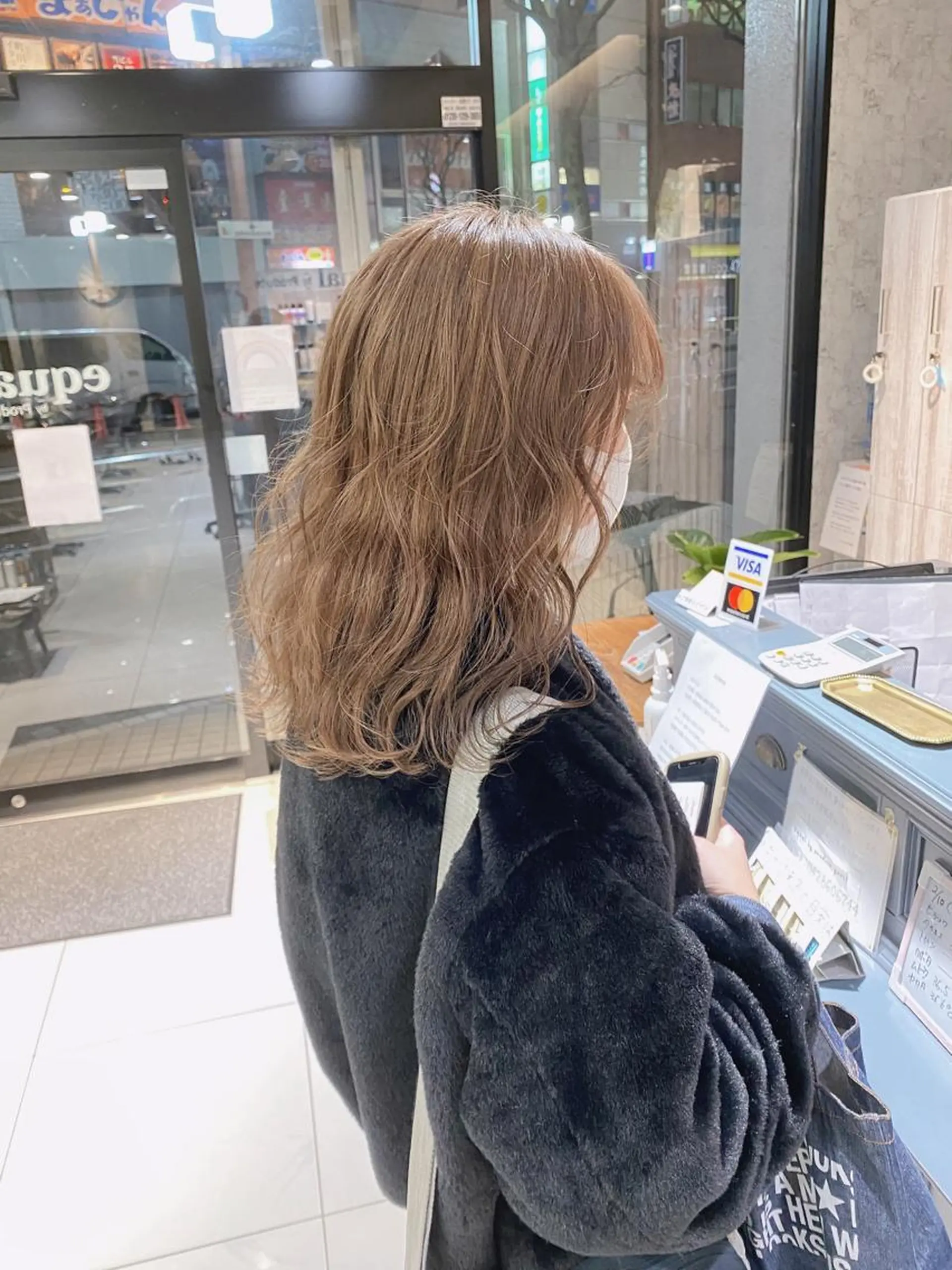 セミロング カラー ✨髪質改善専門店✨ QOLU✨のヘアスタイル
