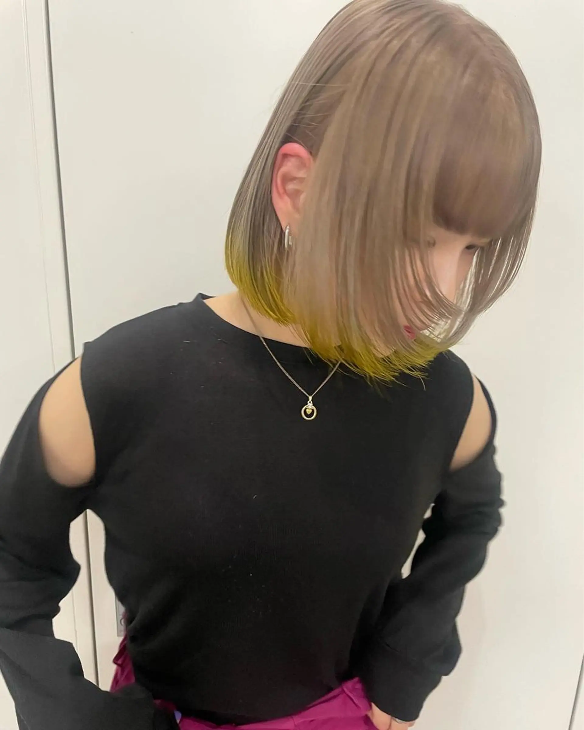 ミディアム カラー カット ヘアカラー 🐝 hachi🐝のヘアスタイル