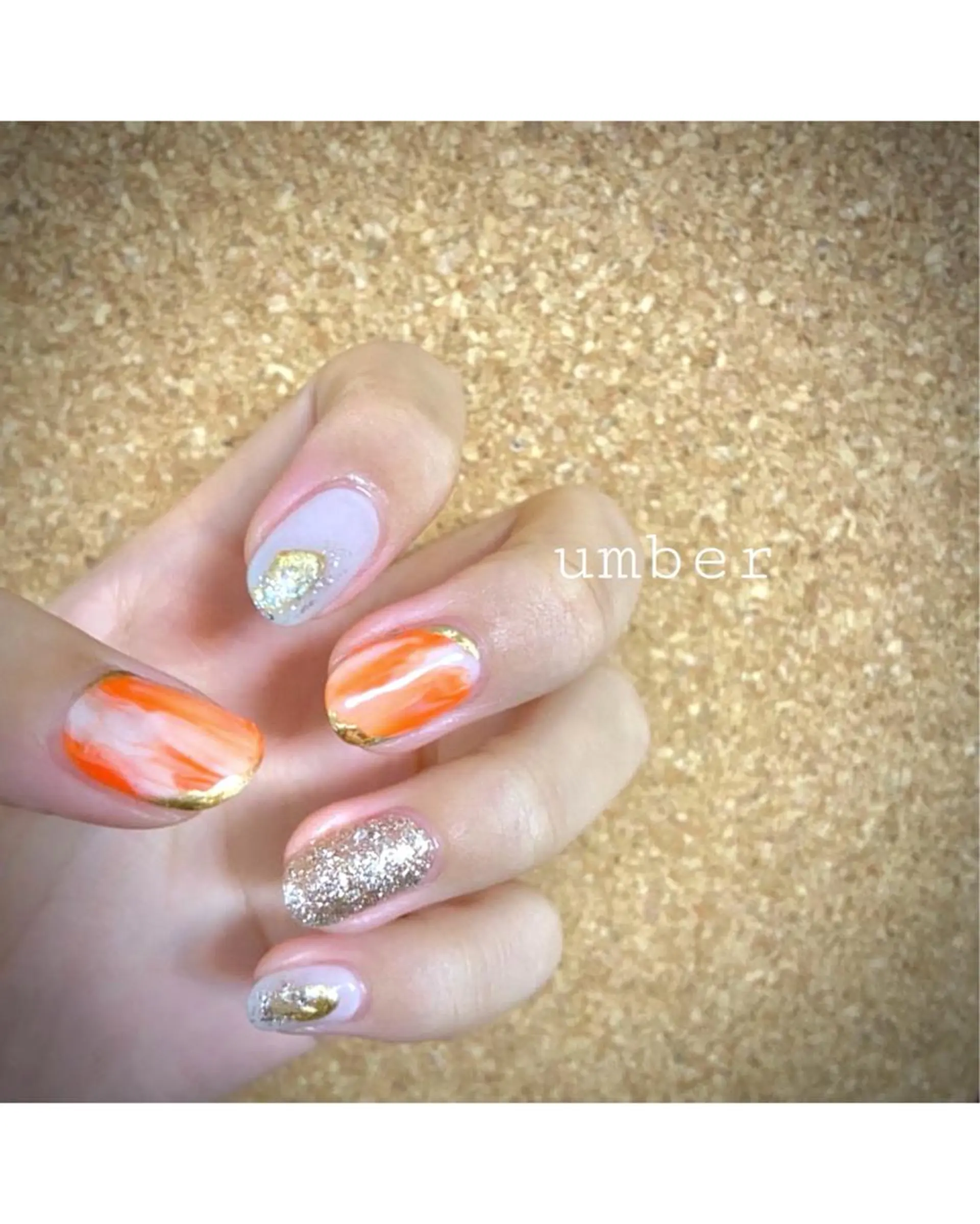 ネイル クリアネイル フラッシュネイル フットネイル フレンチネイル マグネットネイル ハンドネイル umber 三茶1分のネイルデザイン