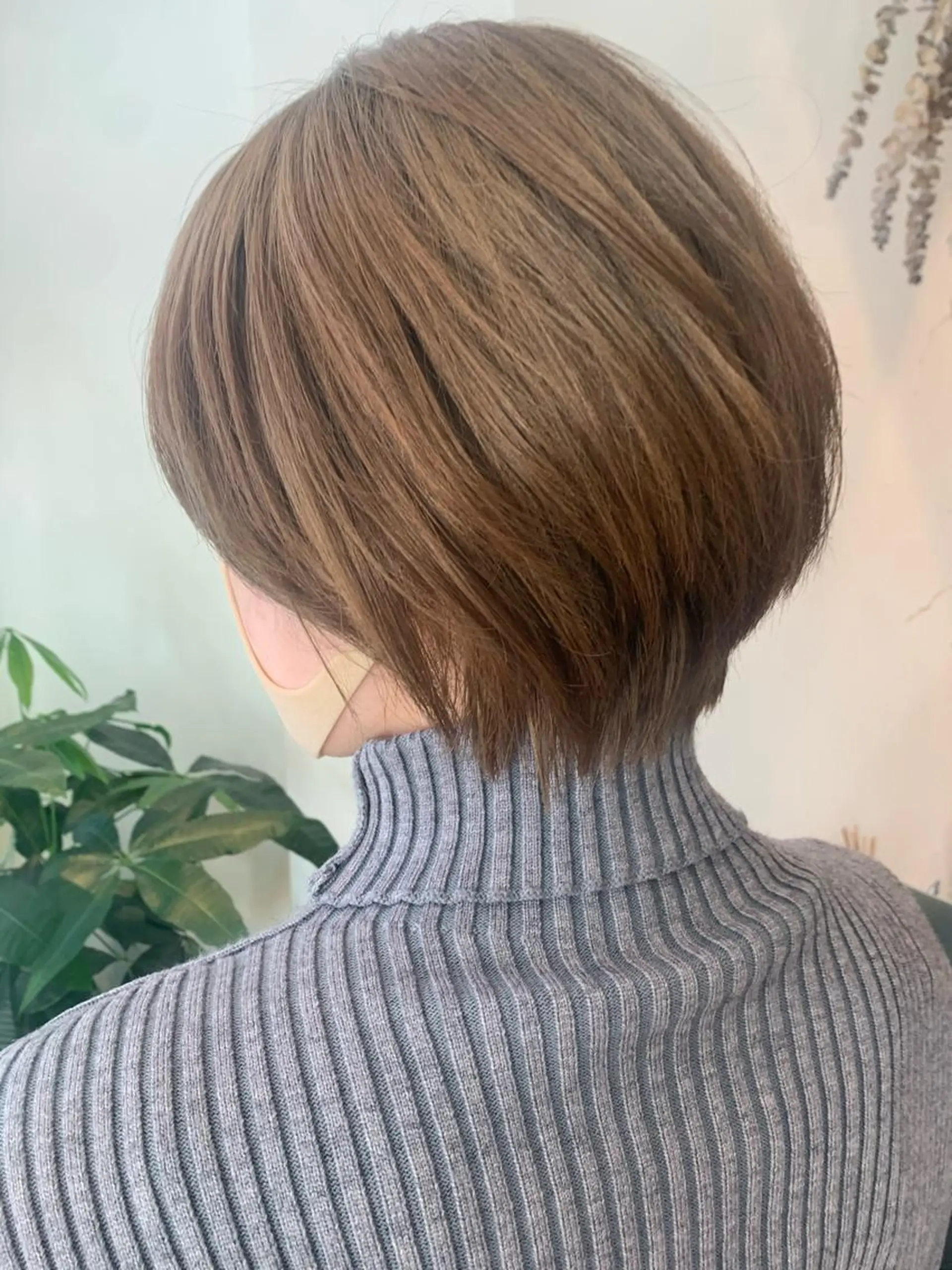 ミディアム カラー ベージュカラー オリーブベージュ ヘアカラー 中目黒🌼 🌼ハナのヘアスタイル