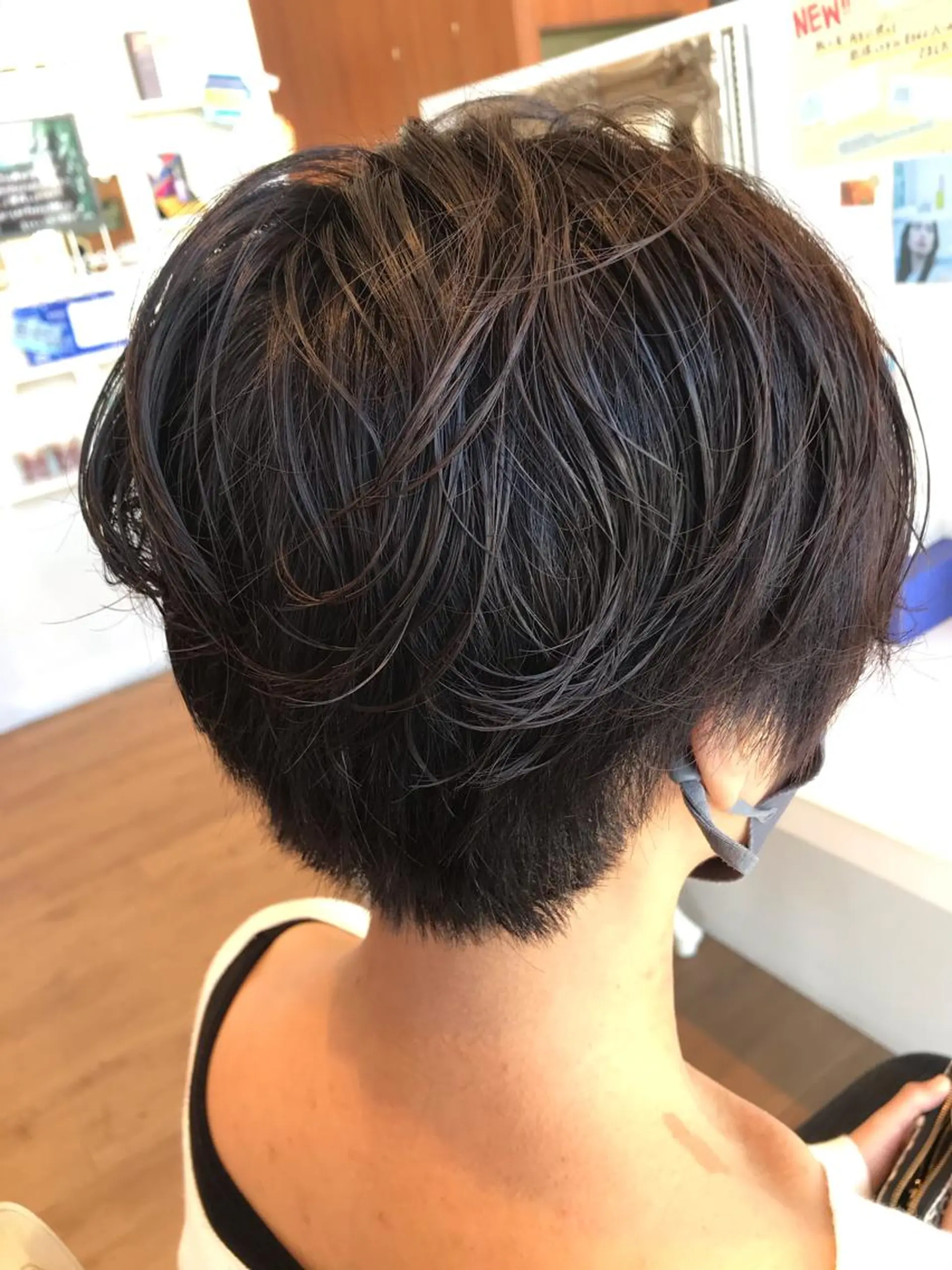 ショート パーマ 山本 咲貴のヘアスタイル