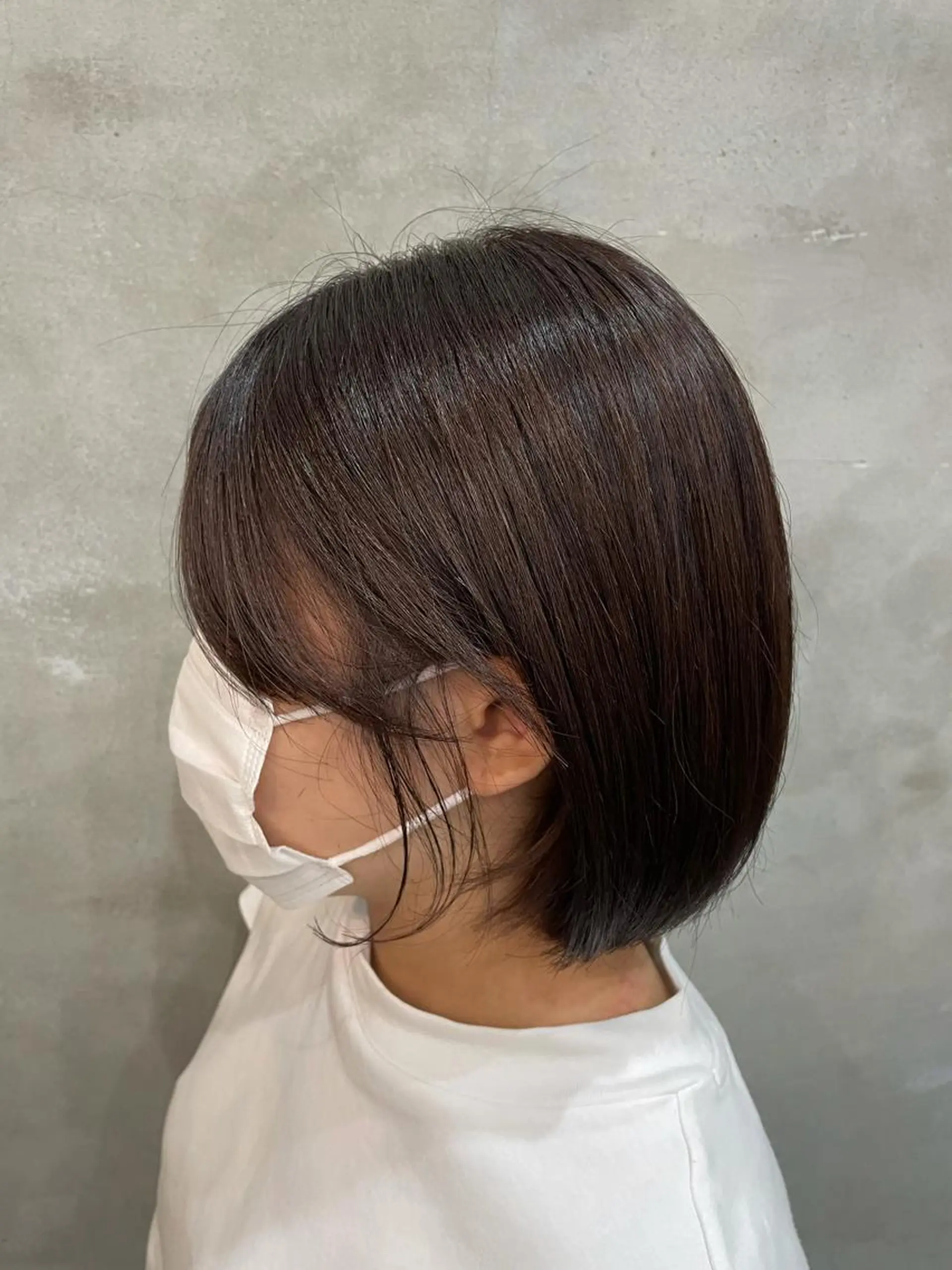 ショート カラー ブラウンカラー レッドカラー レッドブラウン 【ピンク/韓国ヘア/ ヘアセット】亜海のヘアスタイル