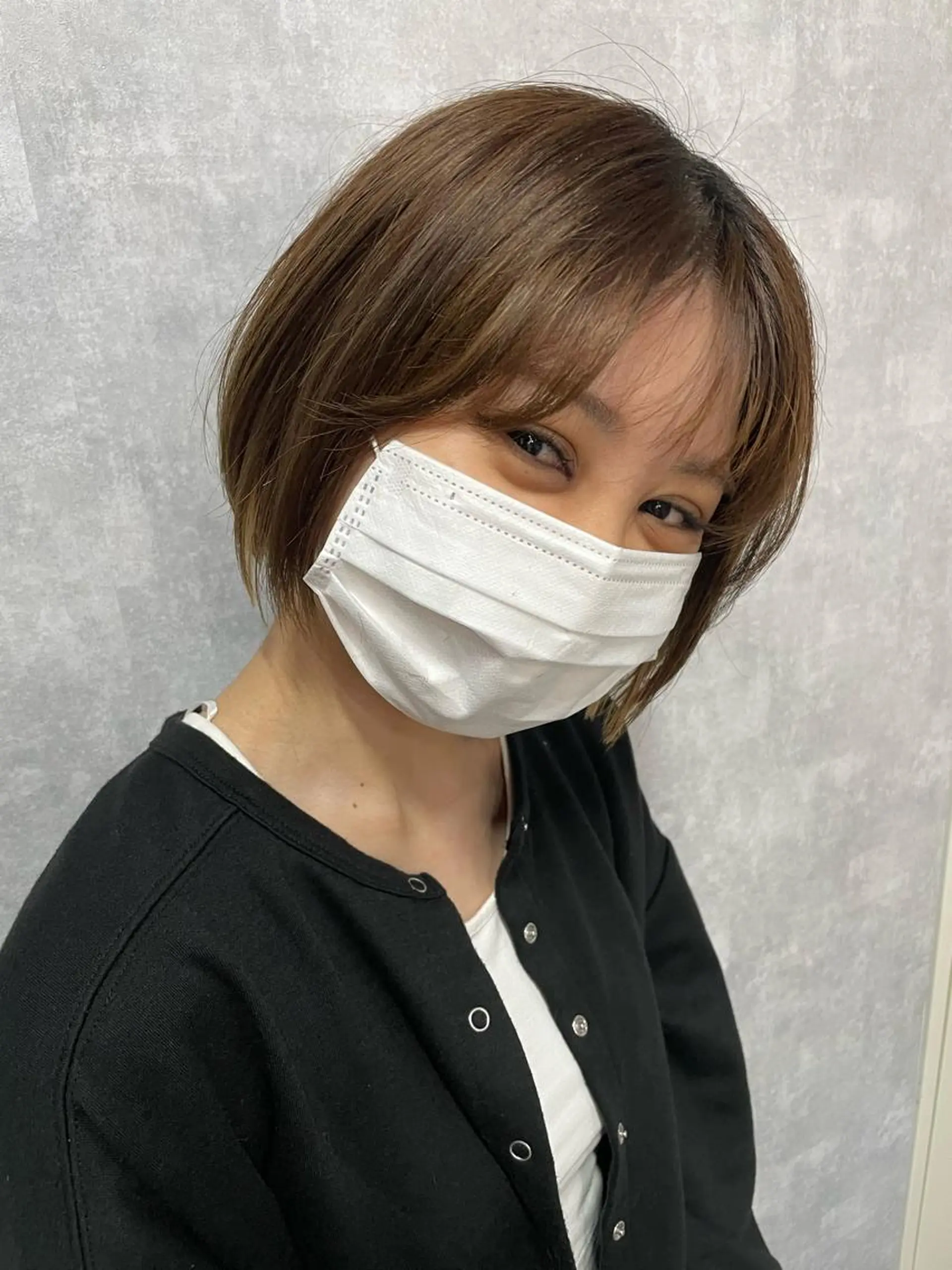ショート 切りっぱなしボブ ショートボブ ハンサムショート 丸みショート アッシュ モテ髪/ボブ/ショー ト/アダチフウトのヘアスタイル