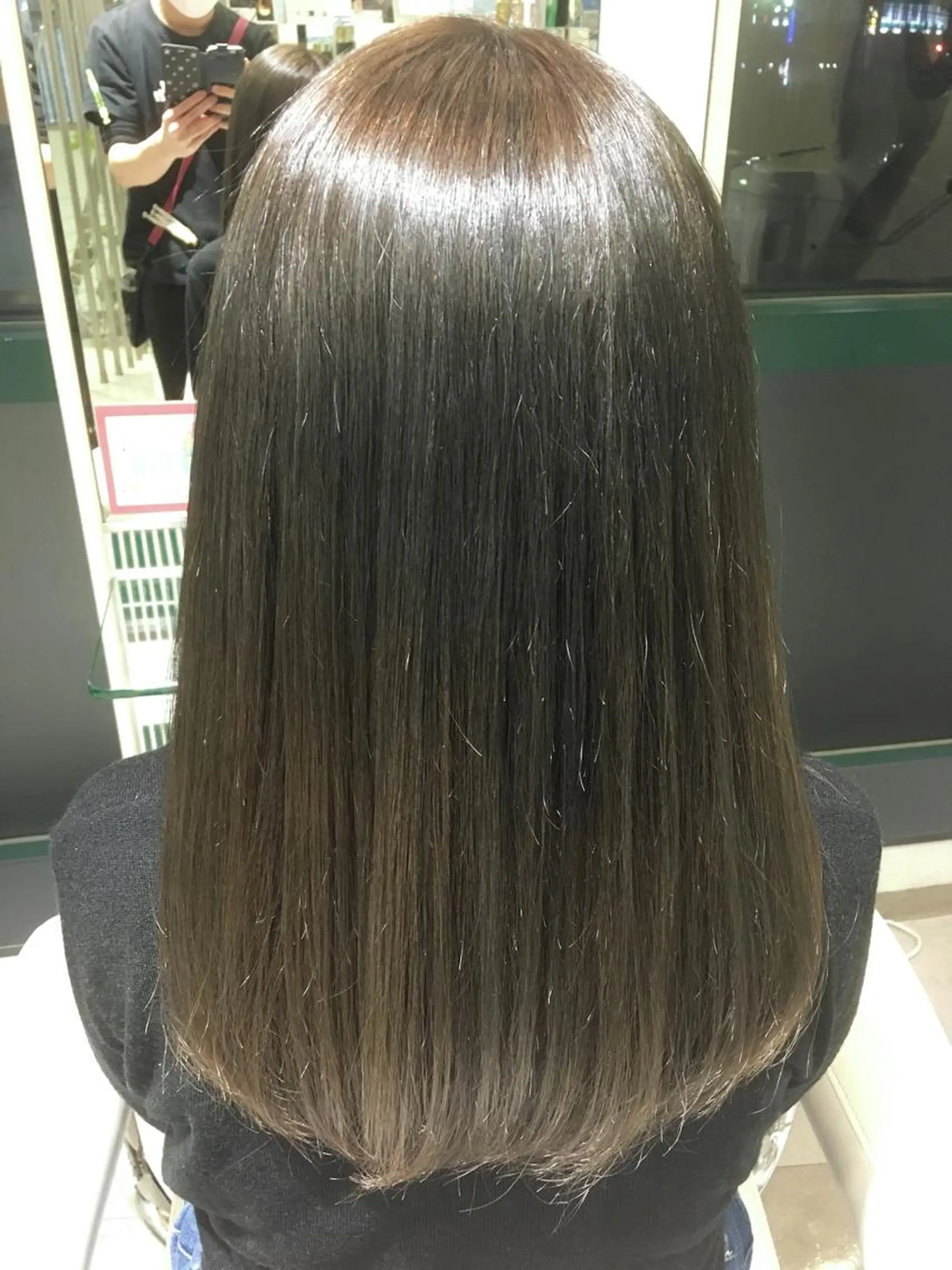 ミディアム セミロング ロング カラー 透明感カラー グレージュ ノンダメージ髪質改善 カラー💎/KURAのヘアスタイル