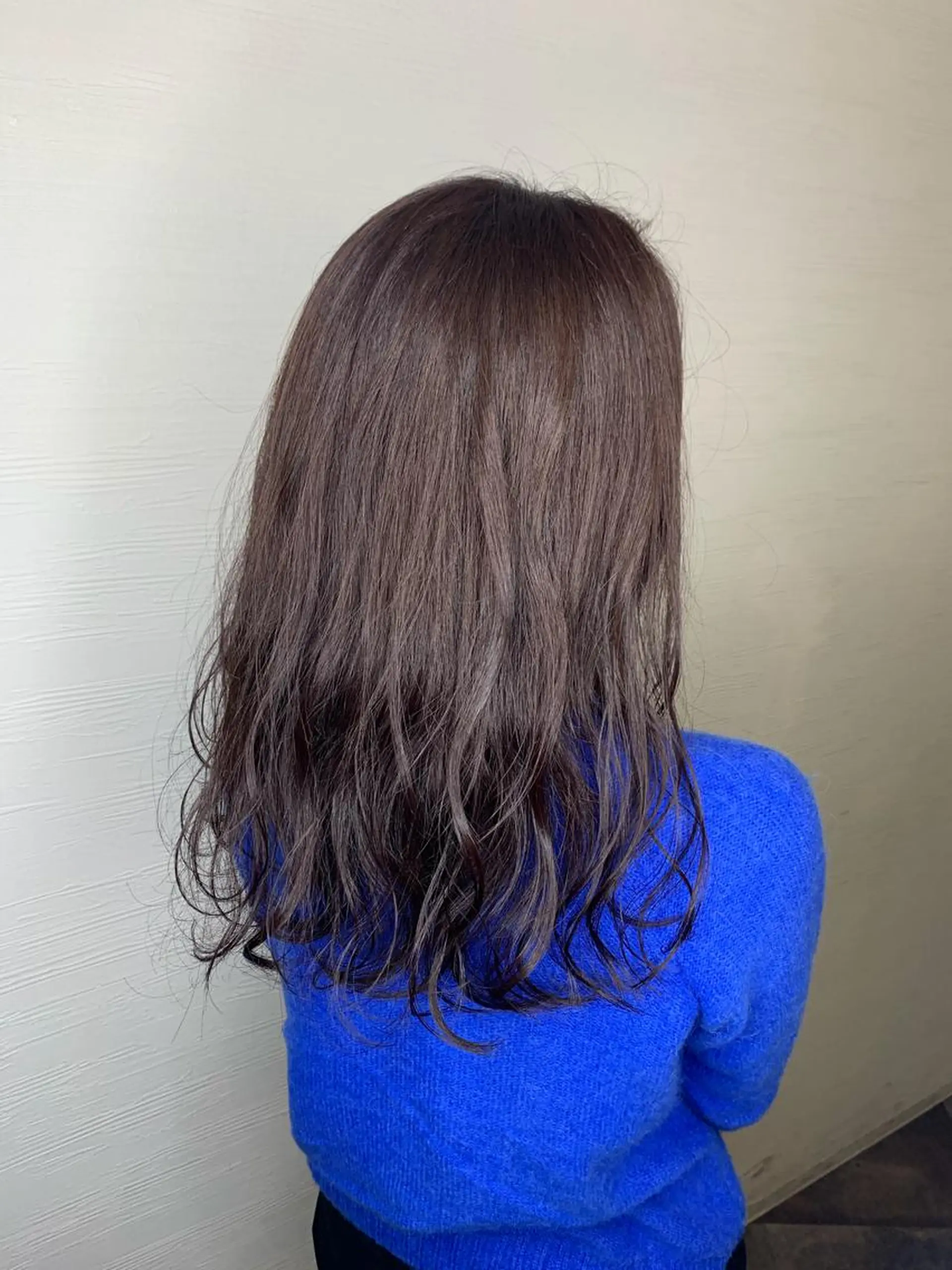 セミロング カラー ヘアアレンジ アッシュ ラベンダーカラー ラベンダーアッシュ 🧶ブリーチカラー TERU🧶のヘアスタイル