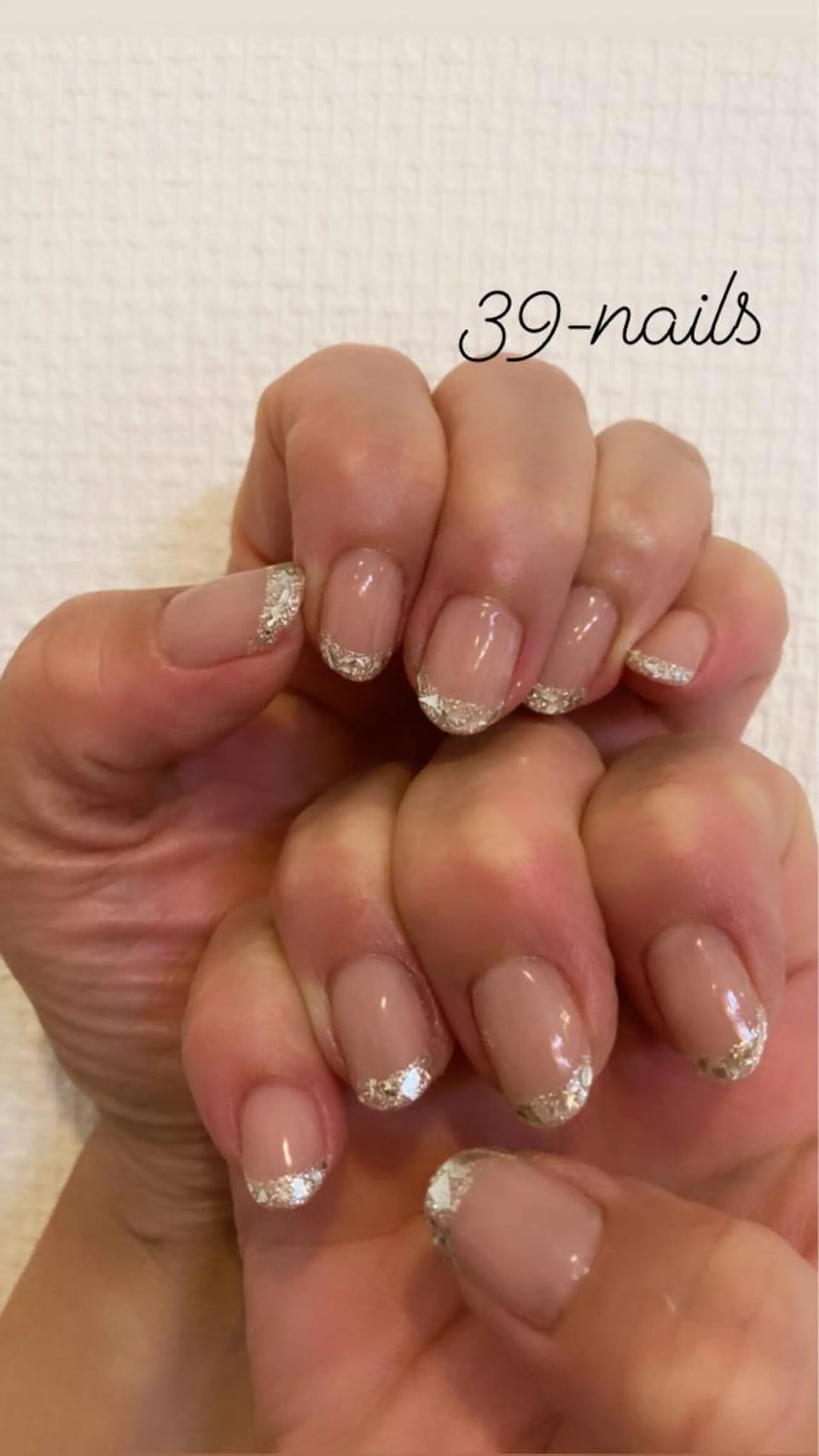 ネイル フレンチネイル ガラスフレンチ 39-nails EharaMikuのネイルデザイン