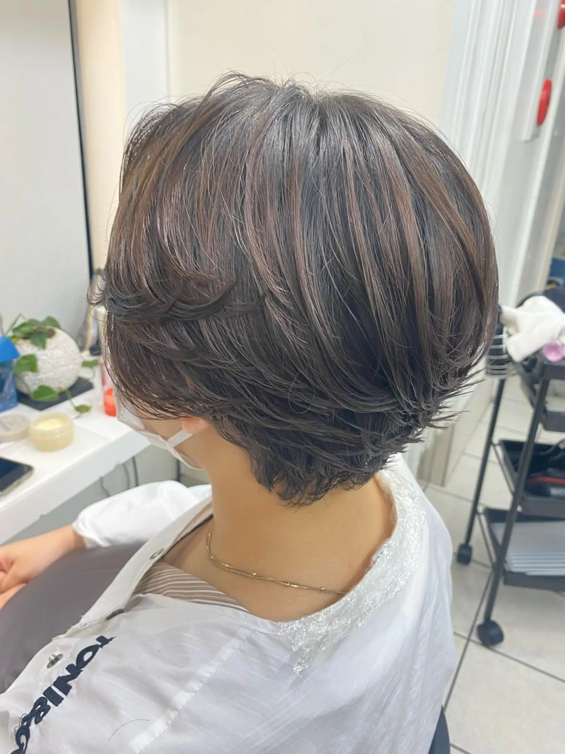 ショート パーマ 星野 菜月のヘアスタイル