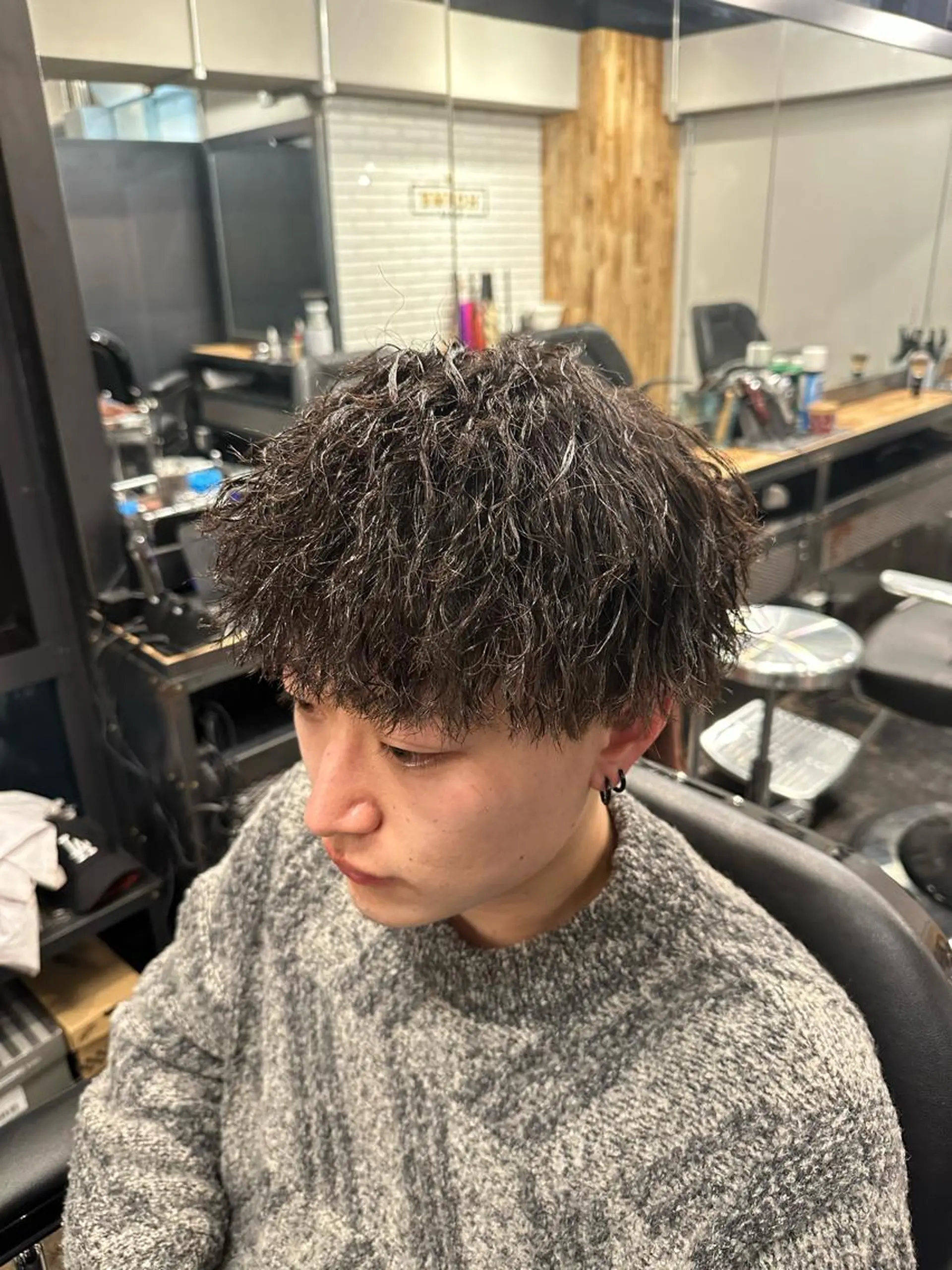 パーマ メンズ カット パーマ トリートメント ツイスパ/メンズ パーマ/歩夢のヘアスタイル