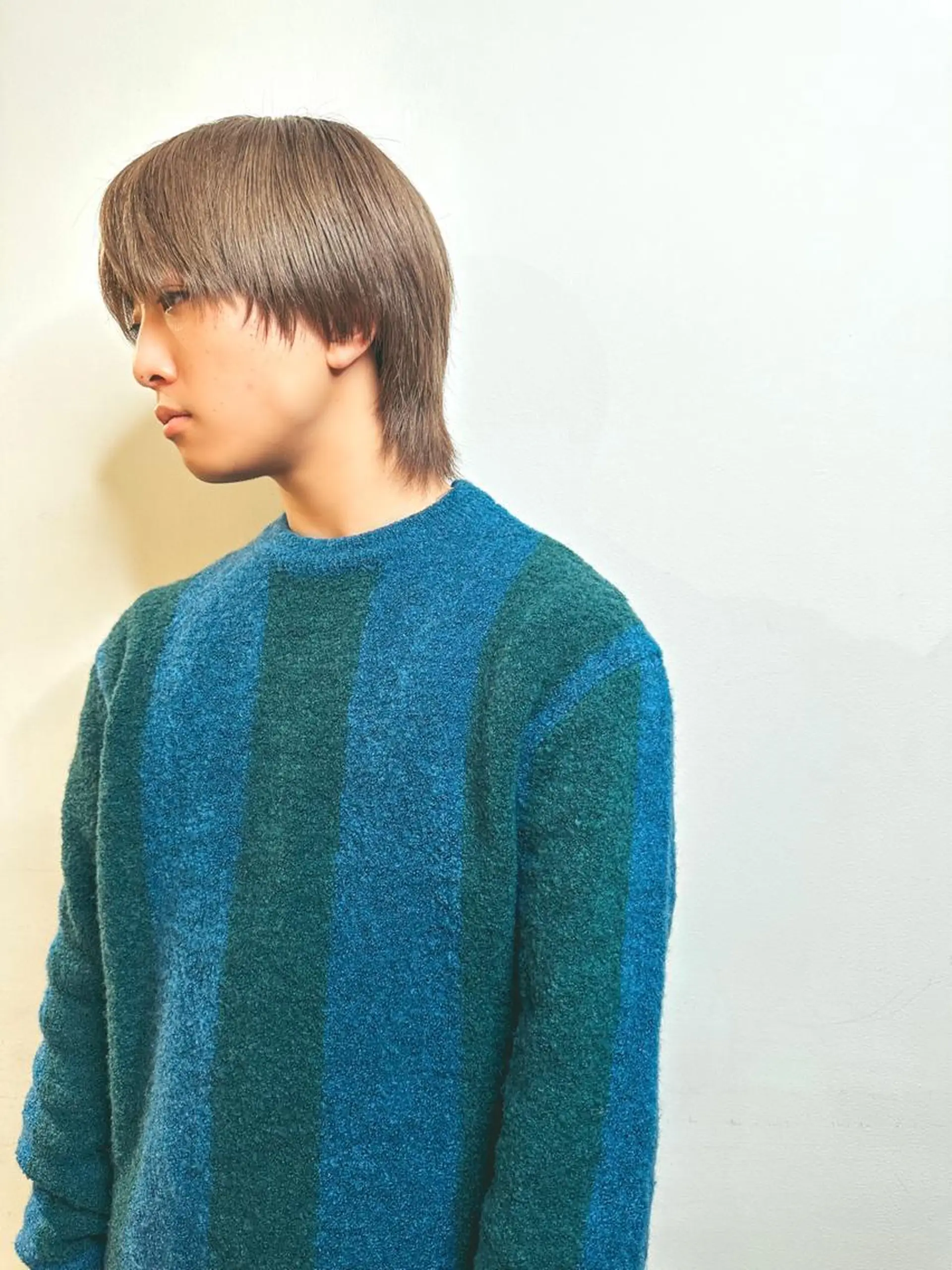 メンズ メンズブリーチ マッシュウルフ マッシュ メンズウルフカット ウルフカット カット ヘアカラー トリートメント 骨格補正施術/メンズ 専門美容師/YUYAのヘアスタイル