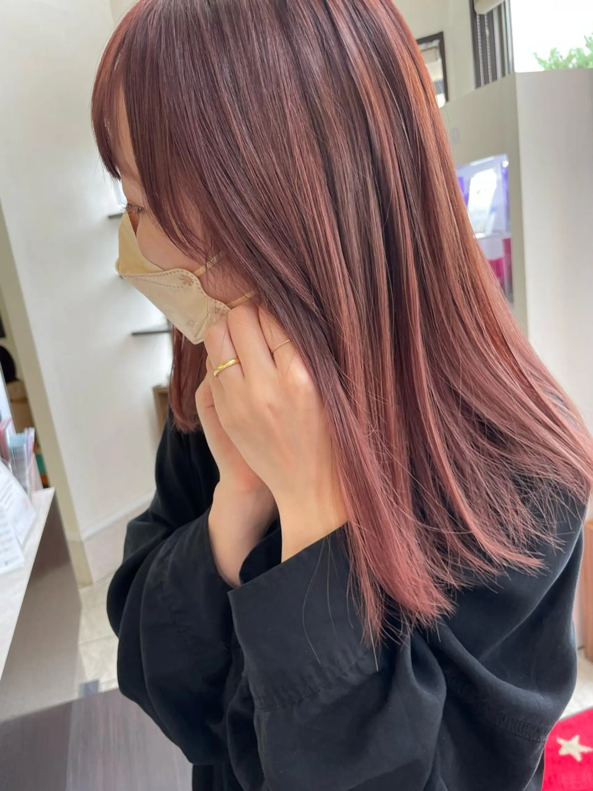 セミロング カット ヘアカラー トリートメント コレットヘアー 田中アヤノのヘアスタイル